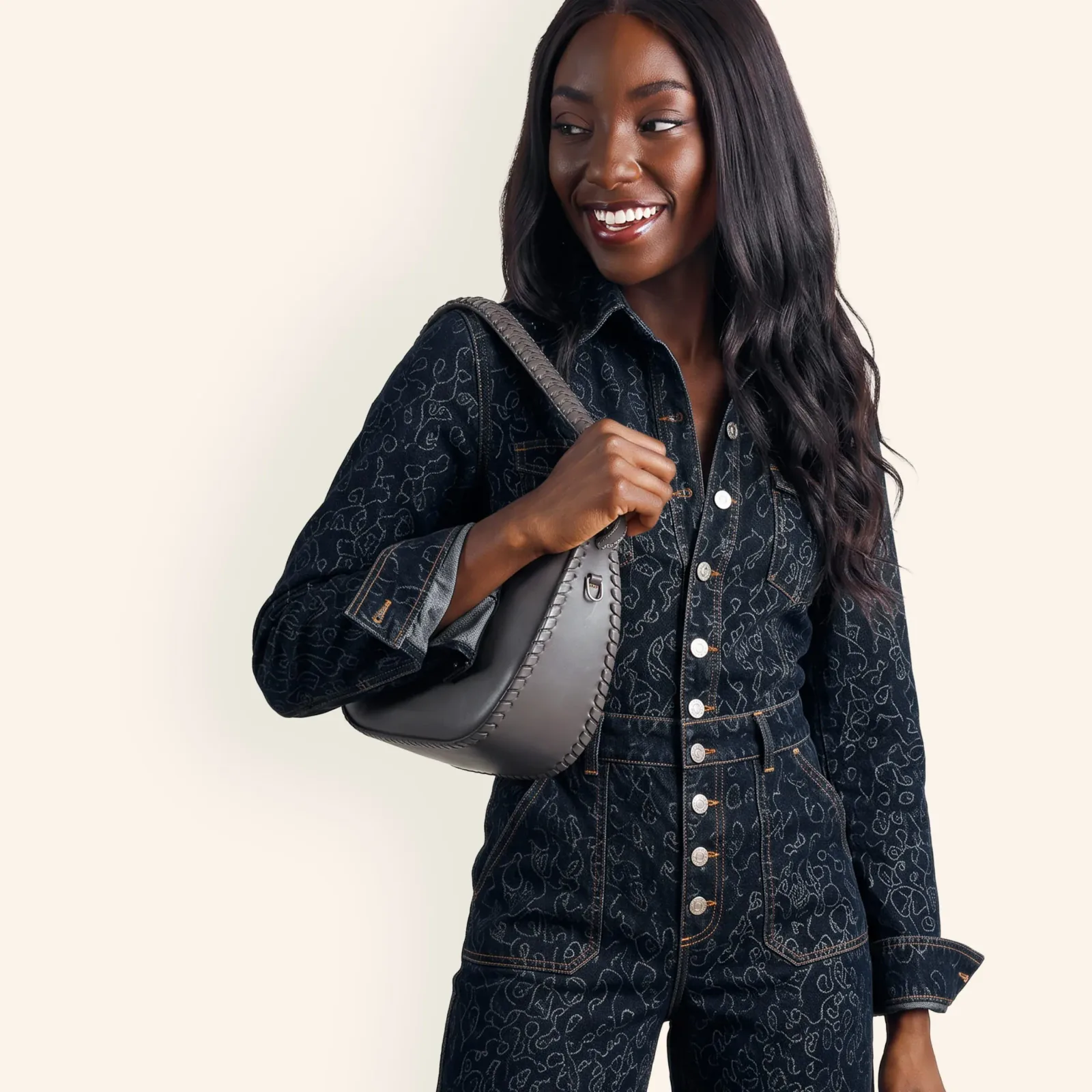 Mia Crescent Hobo In Suede Leather – Hearthstone