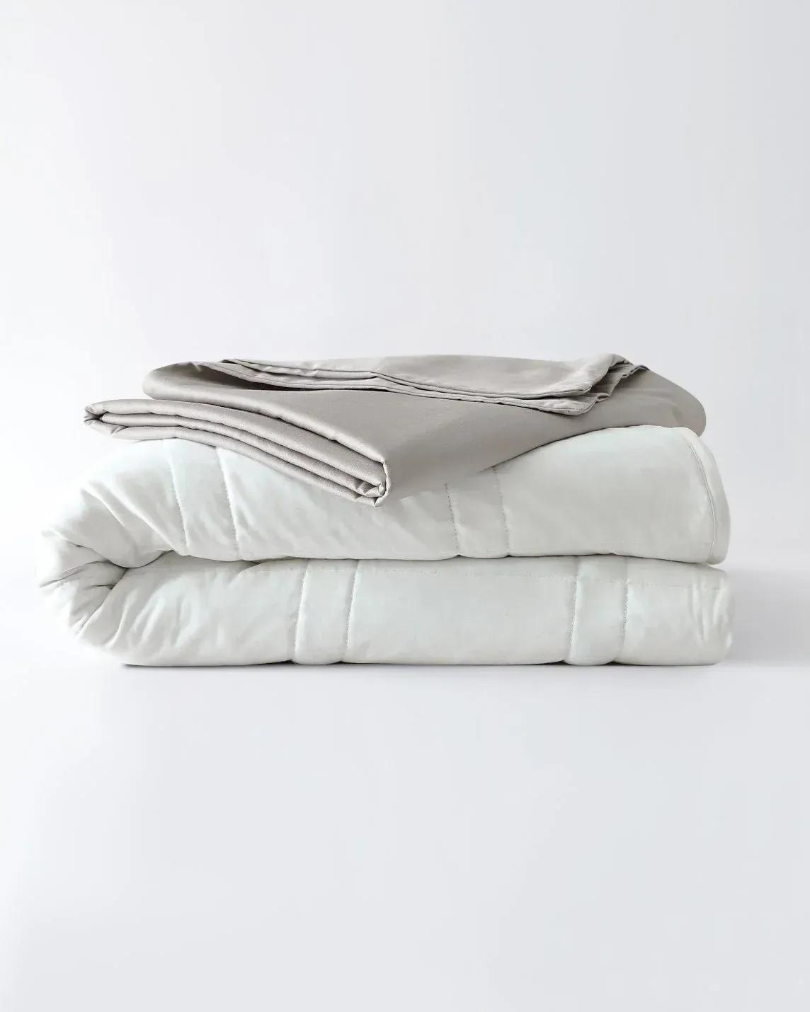 12lb Weighted Throw Blanket + Cotton Duvet Cover