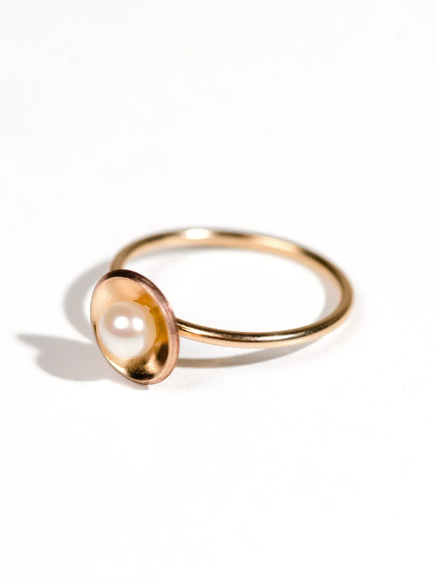 Emma Pearl Dish Ring
