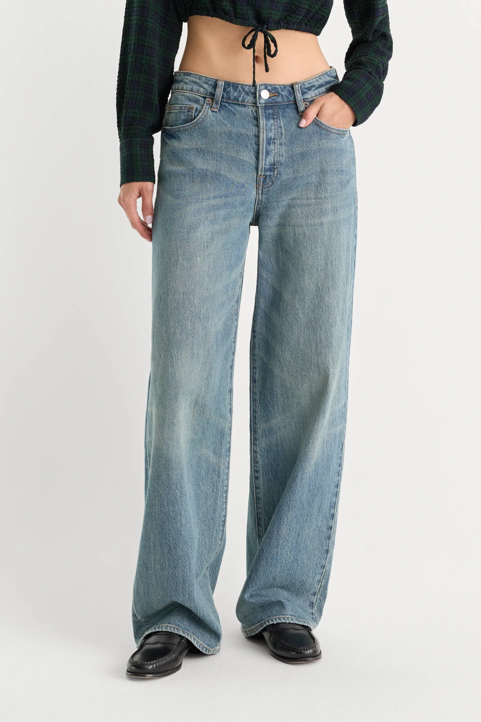 Vintage Wide Jeans – Oak