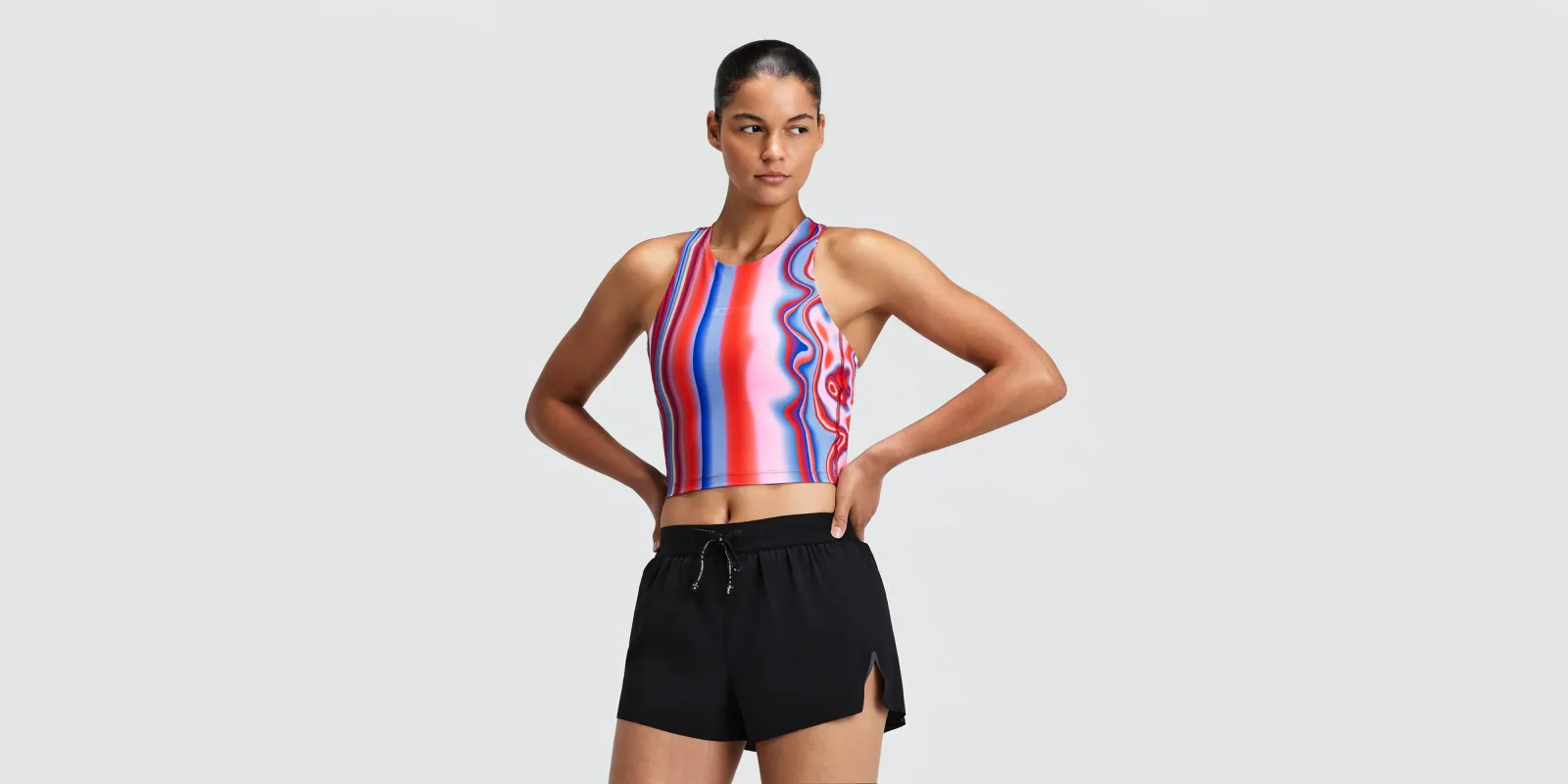 Women's Vanisher™ Race Crop – Melted Stripe Gradient