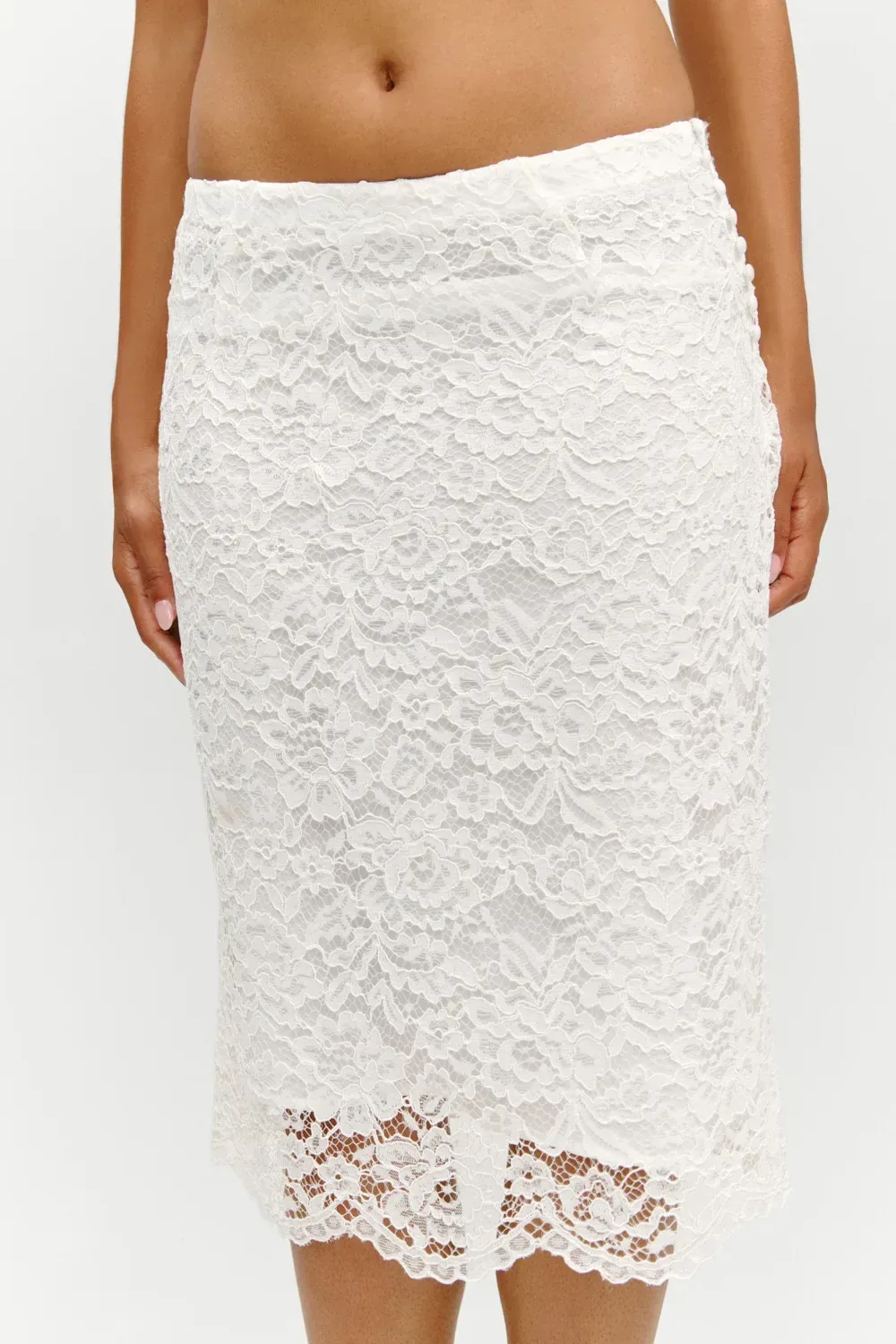 x Paige Lorenze Honeymoon Lace Midi Skirt – Sunday Ceremony
