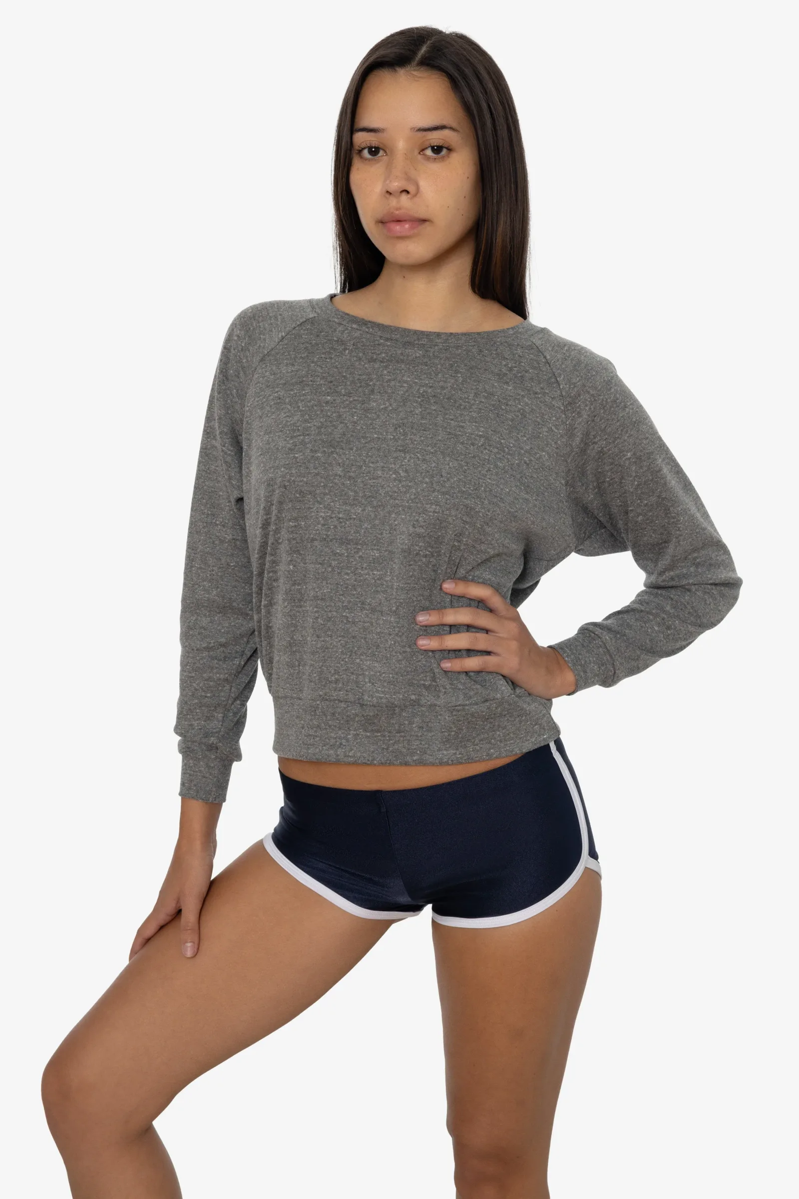 BR3094 – Women's Tri-Blend Rib Pullover