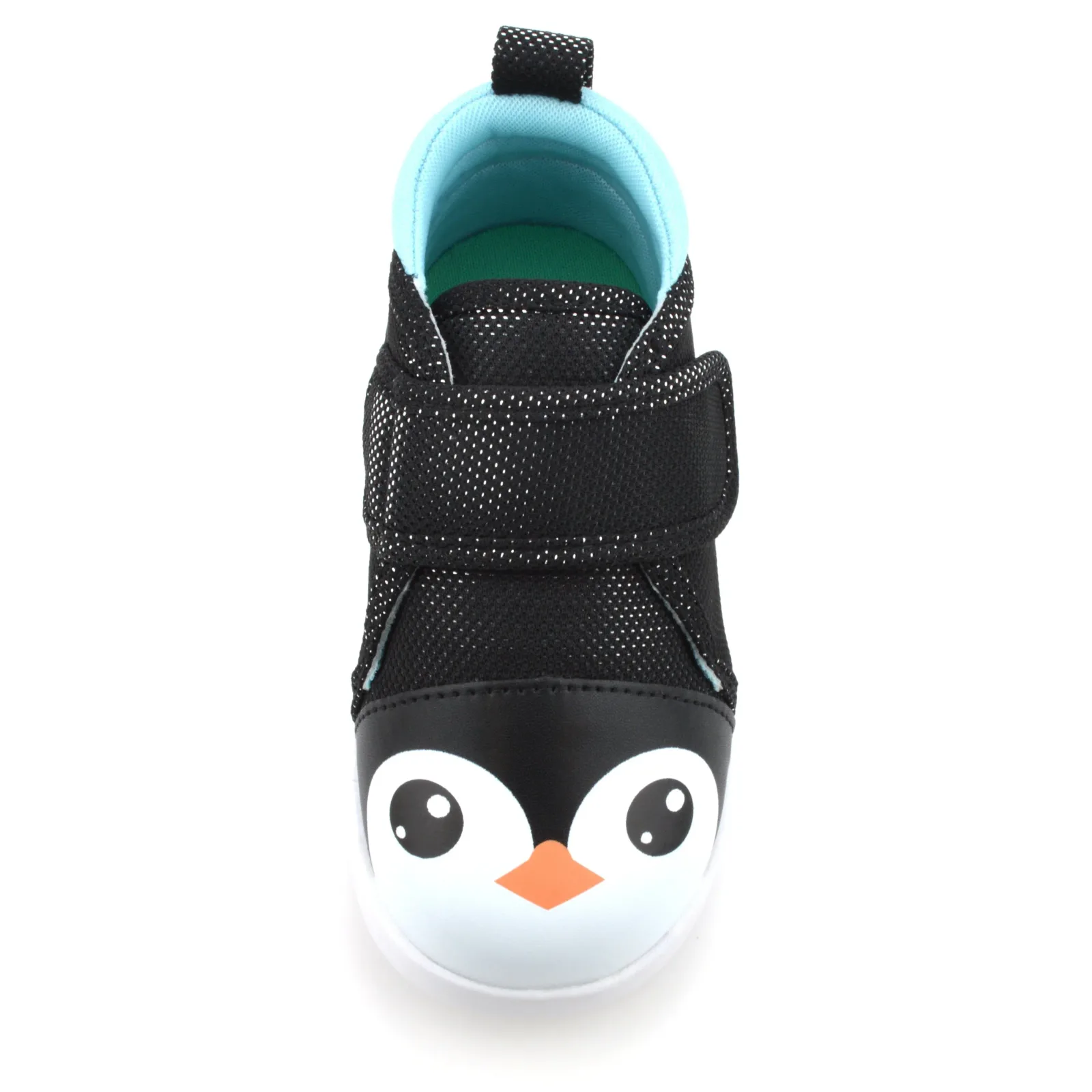 Black Penguin Squeaky Single Toddler Shoe for Girls and Boys V2 – Sparkly Black – (One Shoe Only)