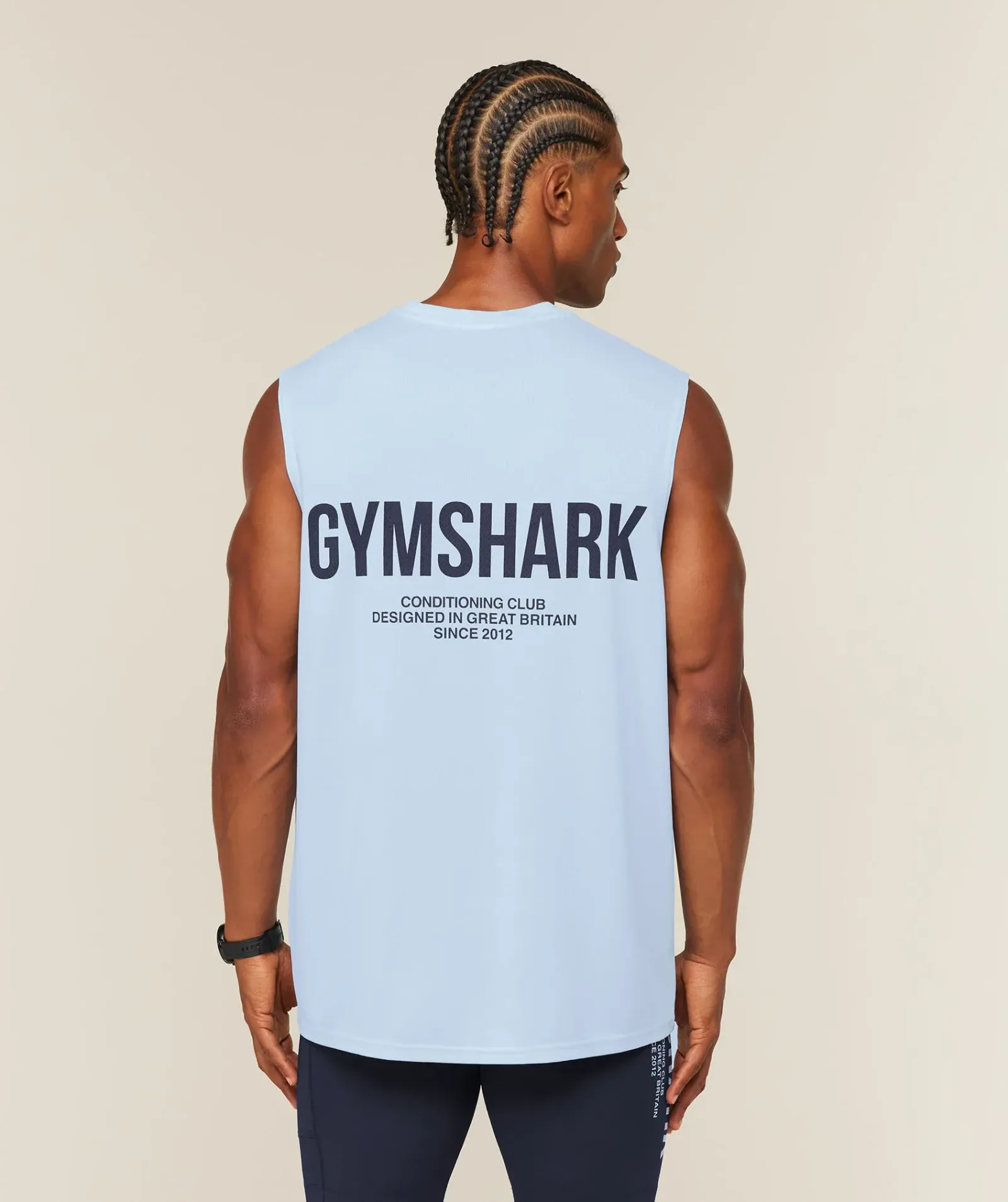 Gymshark Conditioning Club Washed Tank – Tranquil Blue/Heavy Blue/Wash