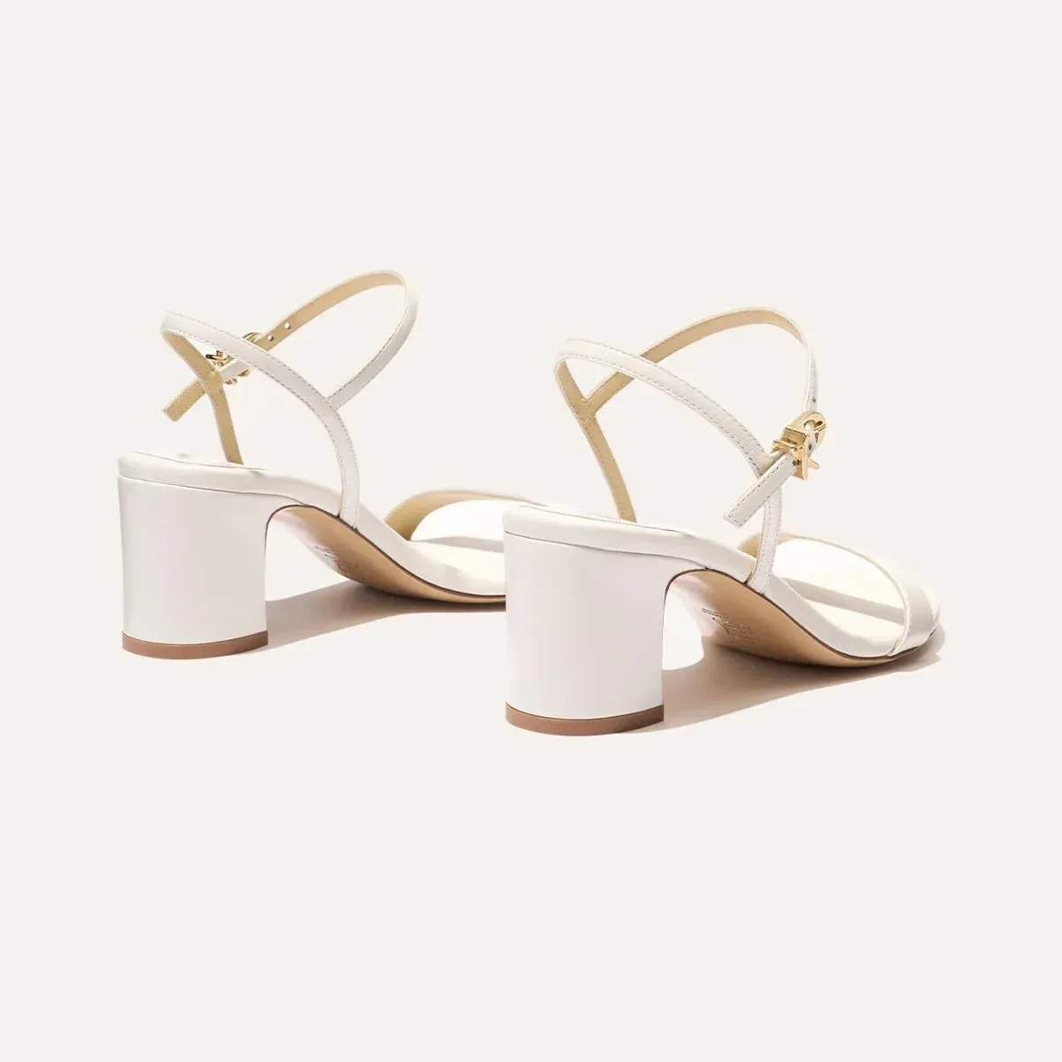 The Cleo Sandal – Ivory Nappa