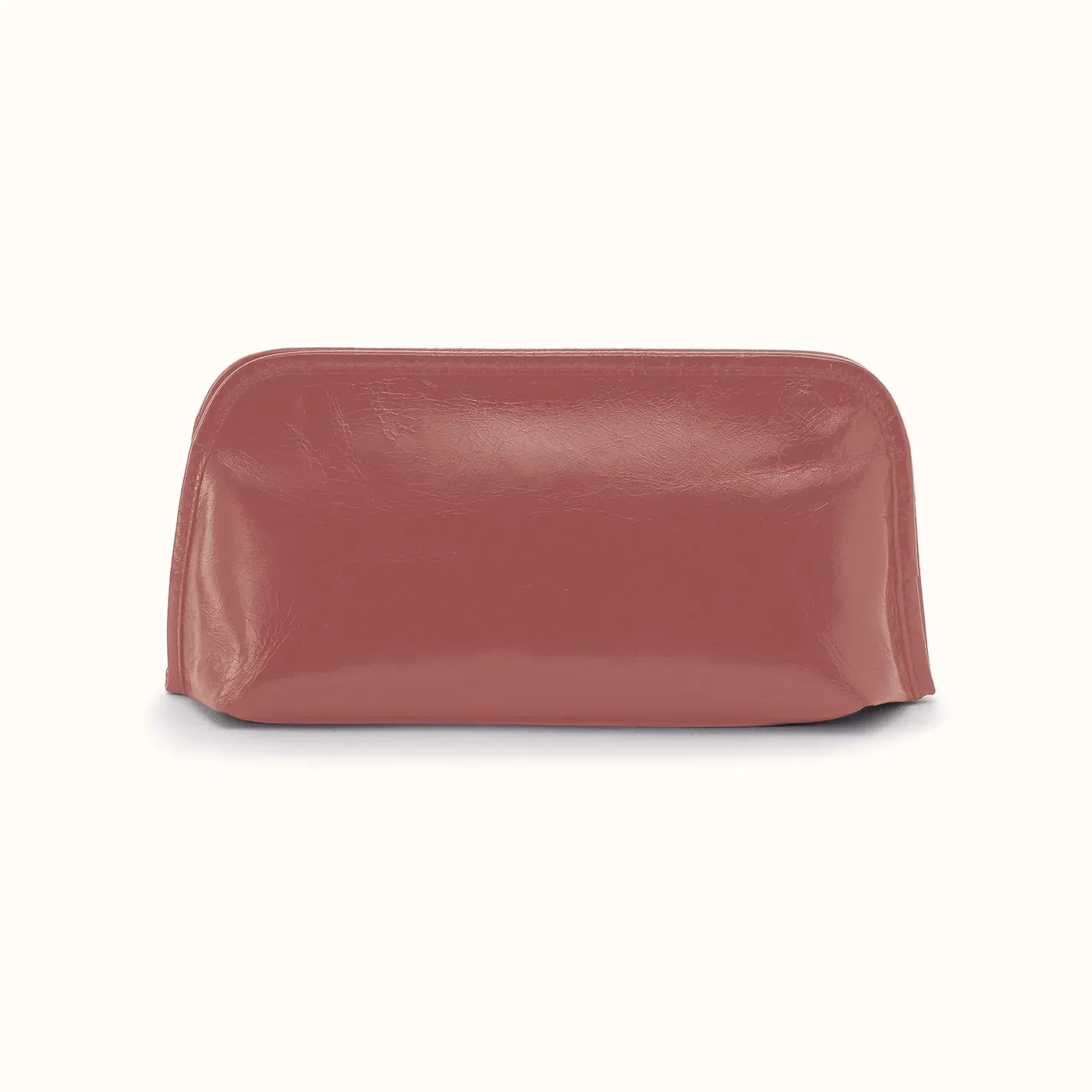 Beauty Brush Case In Polished Leather – Rosewood