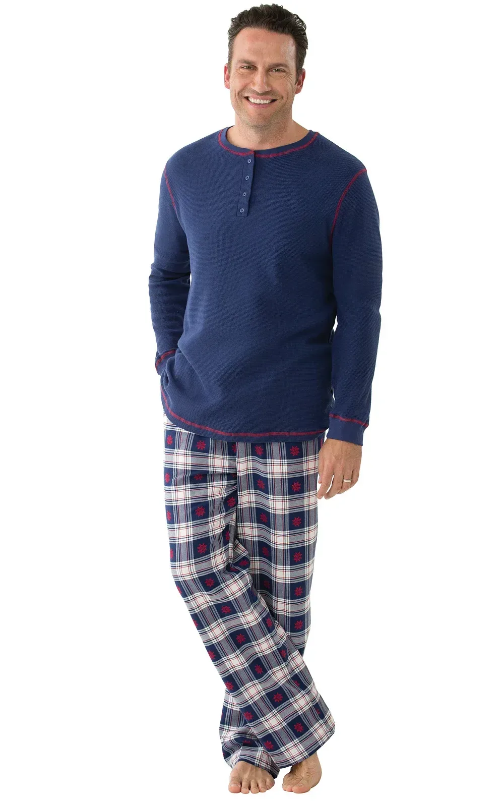 Snowfall Plaid Flannel Men's Pajamas – Dad and Me