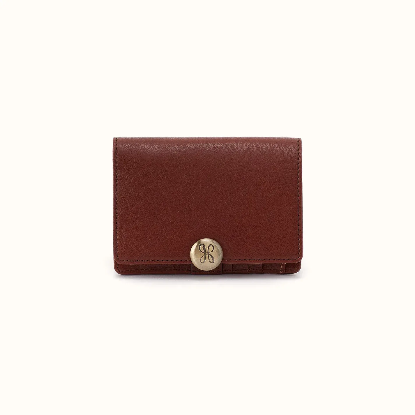 Hutton Small Wallet In Micrograin Leather – Saddlewood