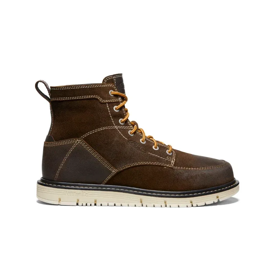 Men's San Jose 6" Boot (Soft Toe) – Coffee Bean/Star White