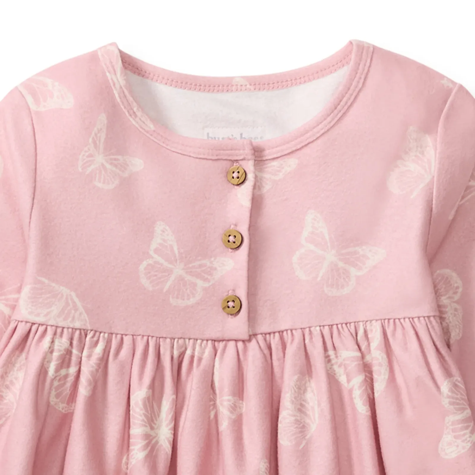 Pink Flutterflies Flannel Gown