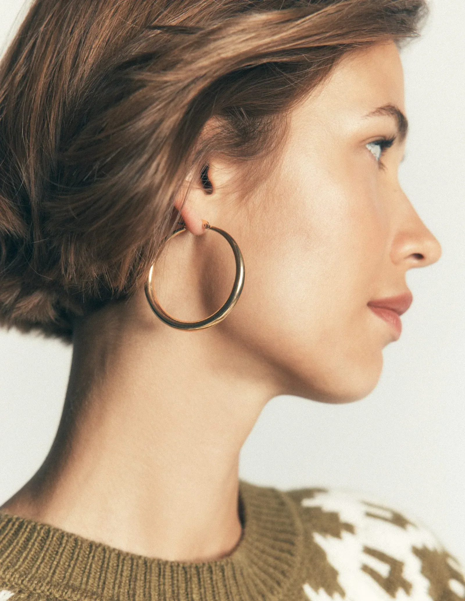 Classic Large Hoops-Gold
