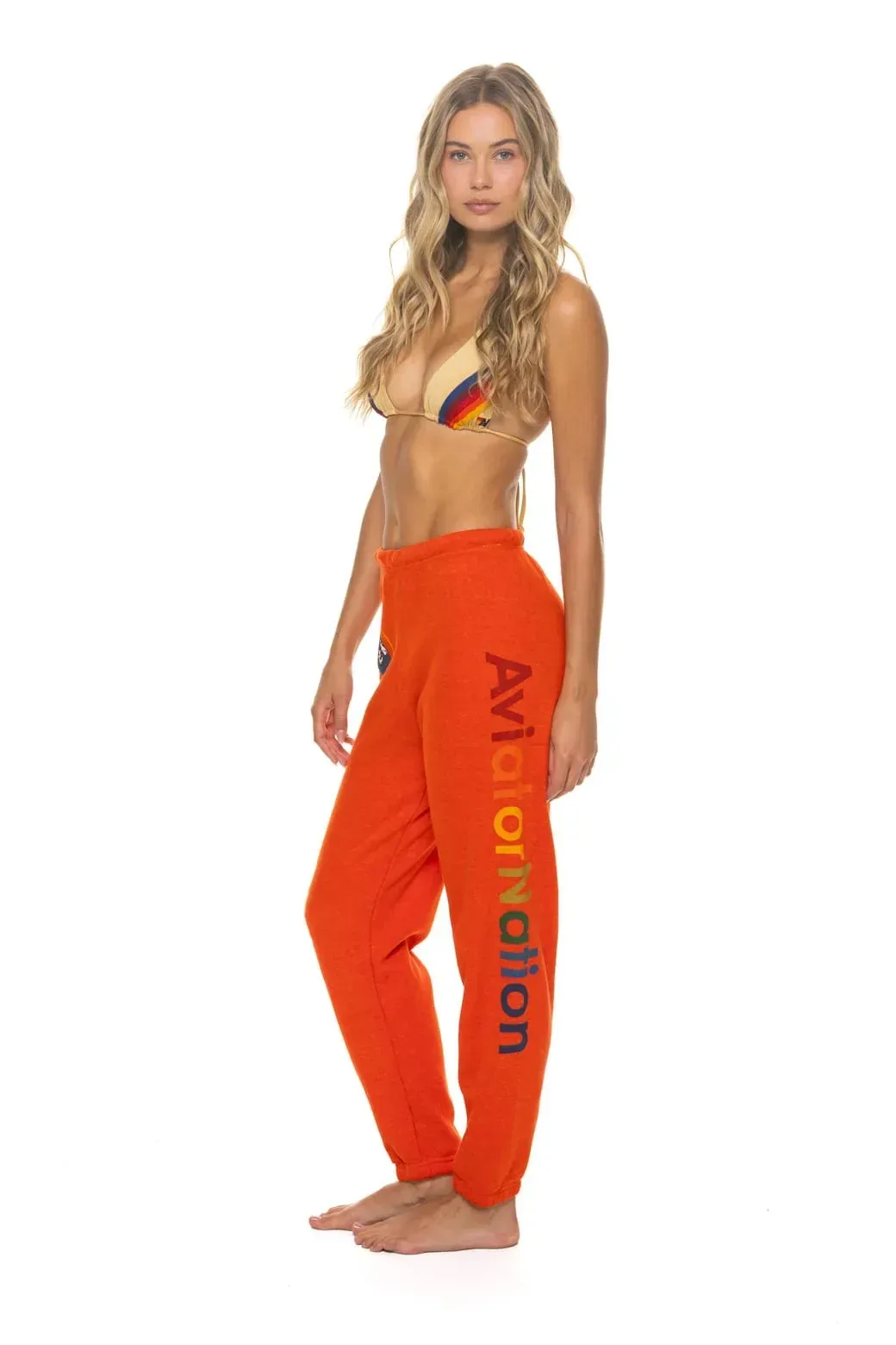 AVIATOR NATION Sweatpants – Vintage Orange