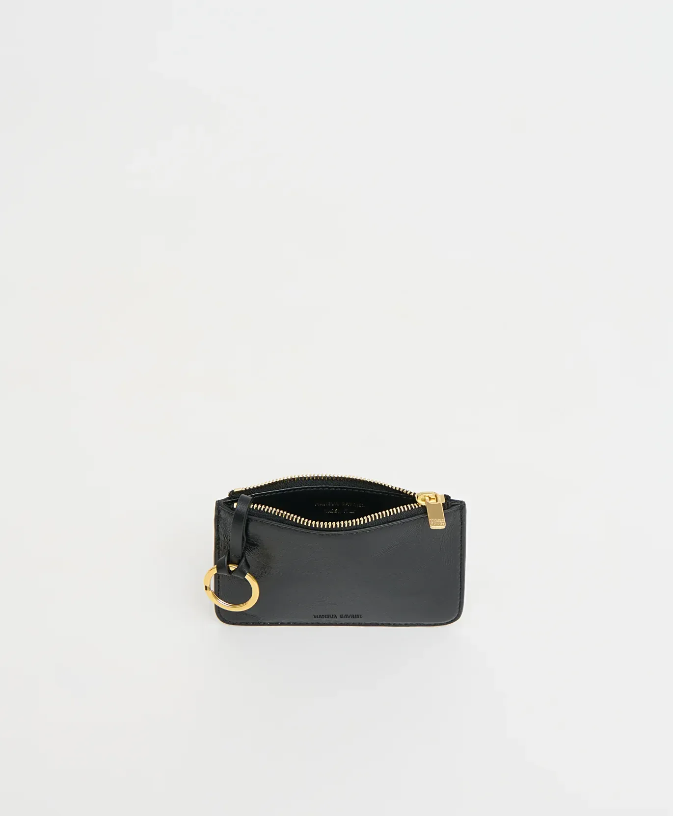 Keychain Zip Case – Crinkled Black