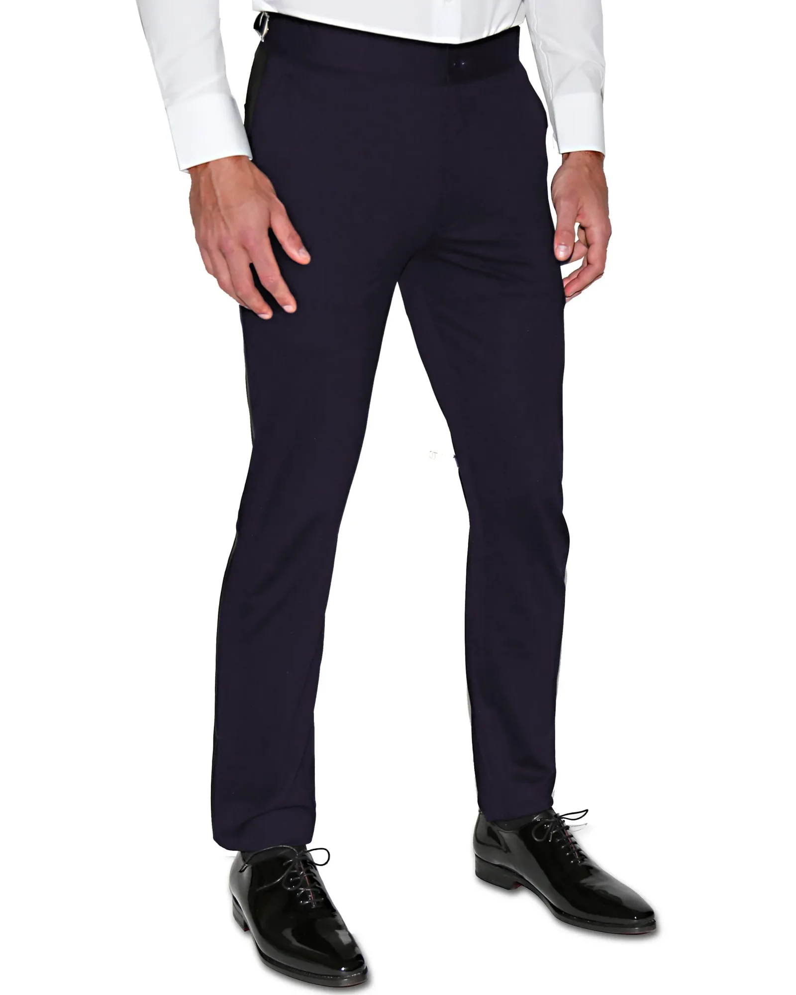 Athletic Fit Stretch Tuxedo Pants – Navy