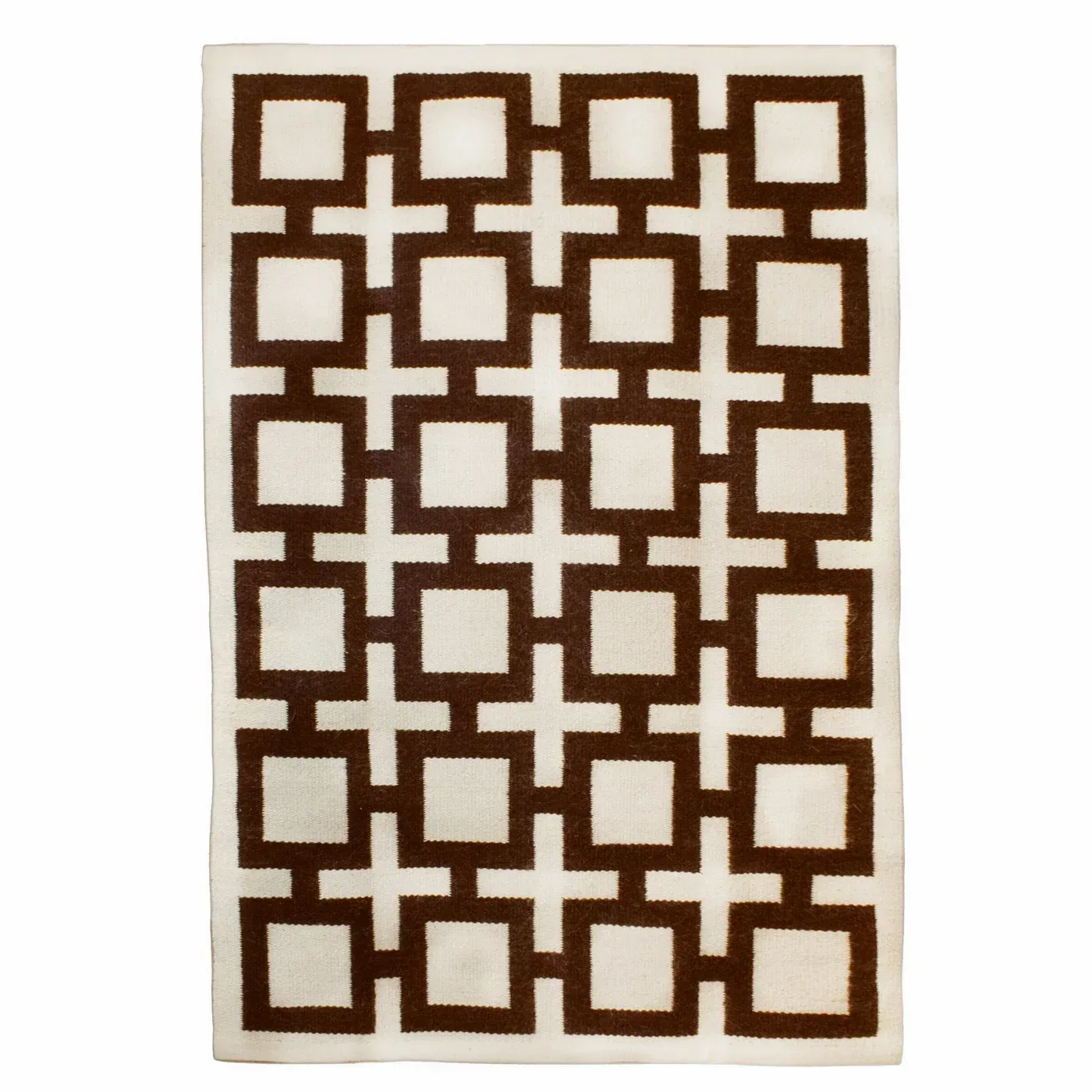 Nixon Reversible Peruvian Flatweave Rug Brown 8X10
