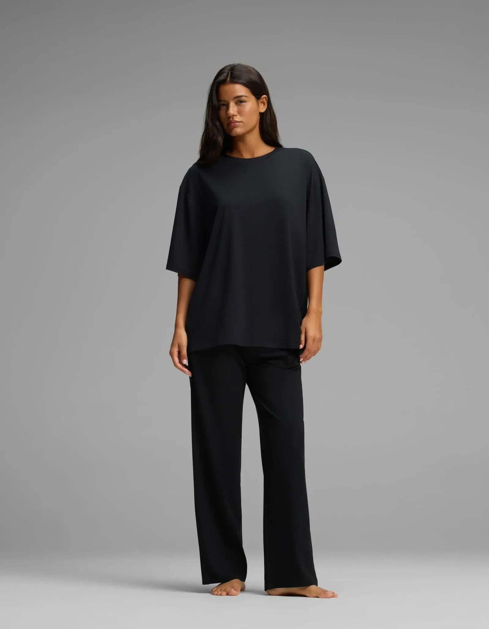 Women's First Layer Boyfriend Sleep Tee & Pajama Pant Set