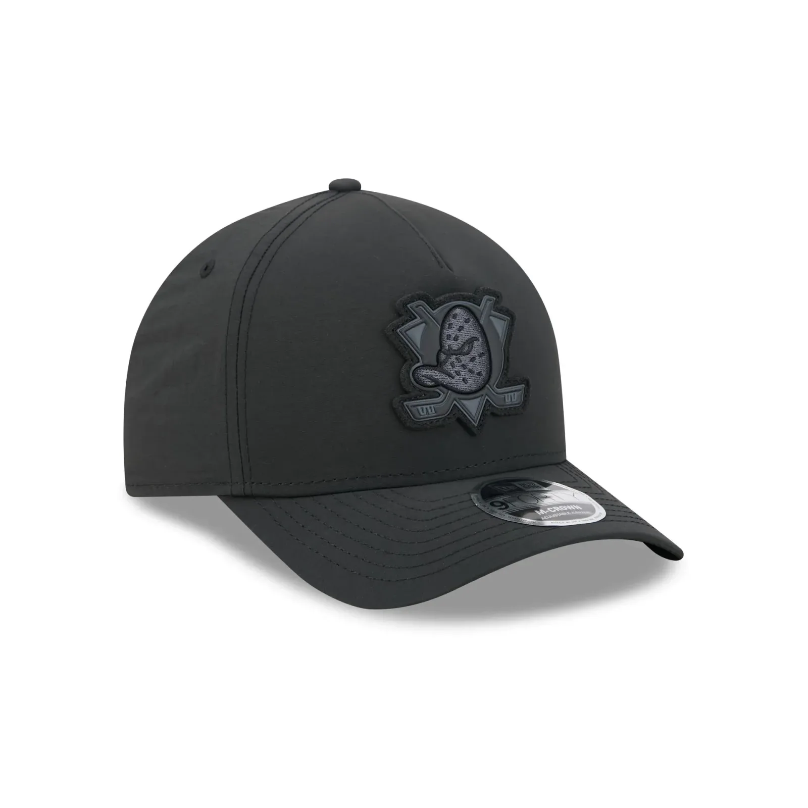Alpha Industries x Anaheim Ducks Nylon Black 9FORTY M-Crown A-Frame Snapback Hat
