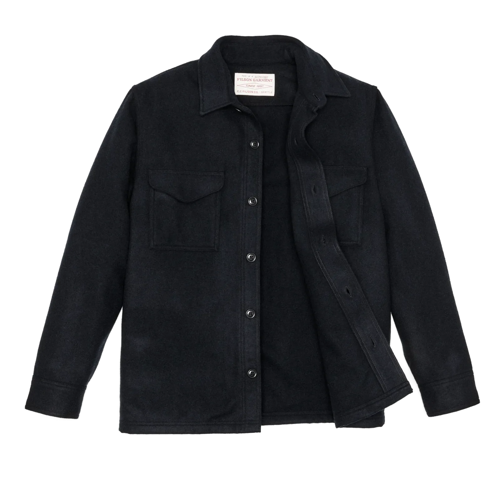 Wool Jac-shirt – Navy