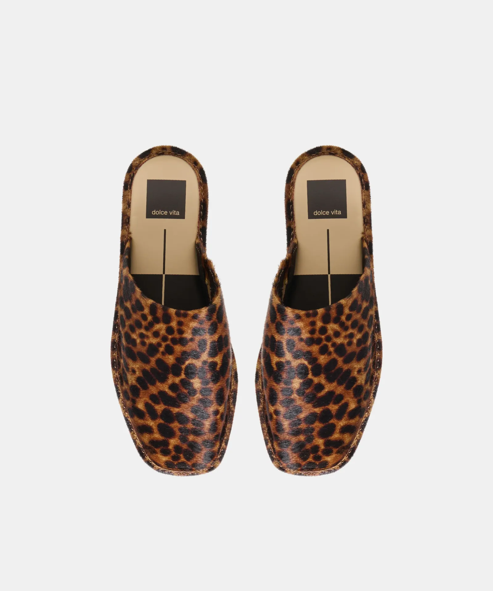 Phira Flats Dk Leopard Calf Hair