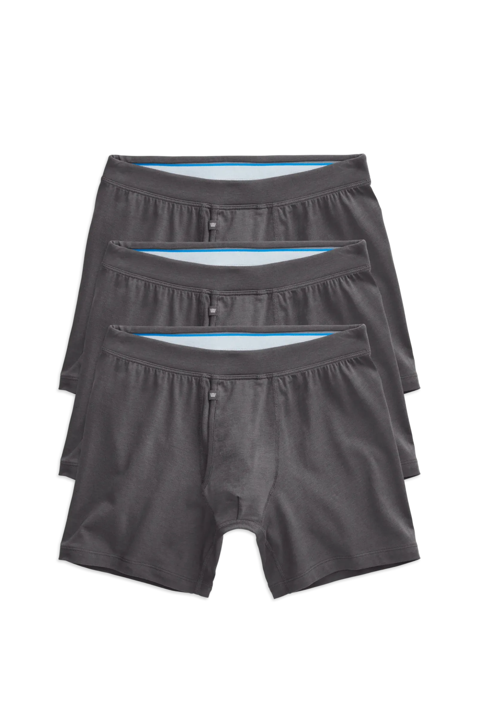 3-Pack SILVER Boxer Briefs Stealth Grey