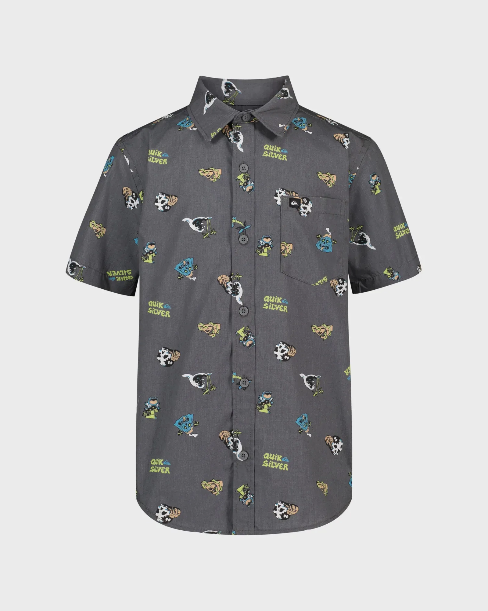 Boys Strange Waves Classic Short Sleeve Woven Shirt