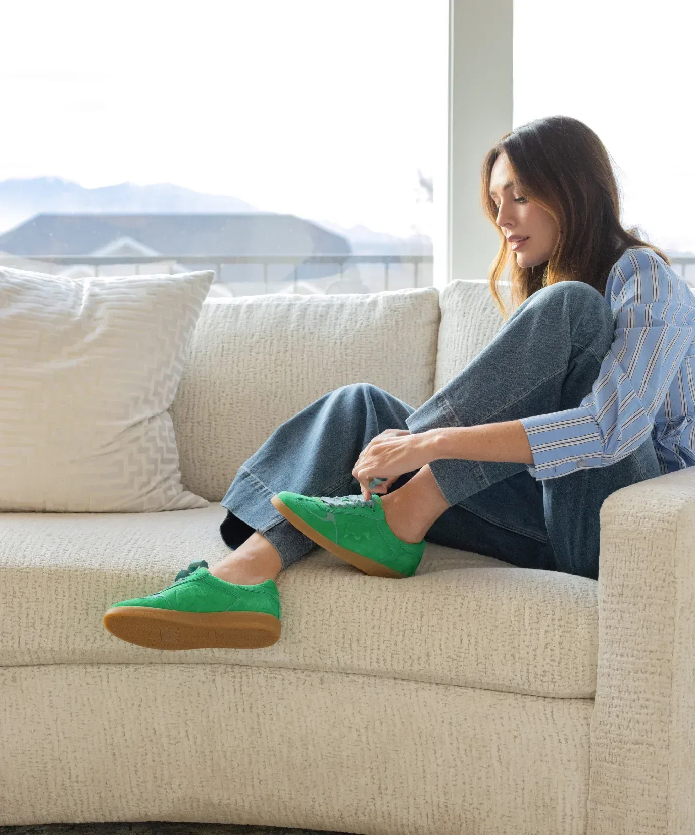 The Jay Sneaker – Kelly Green Suede