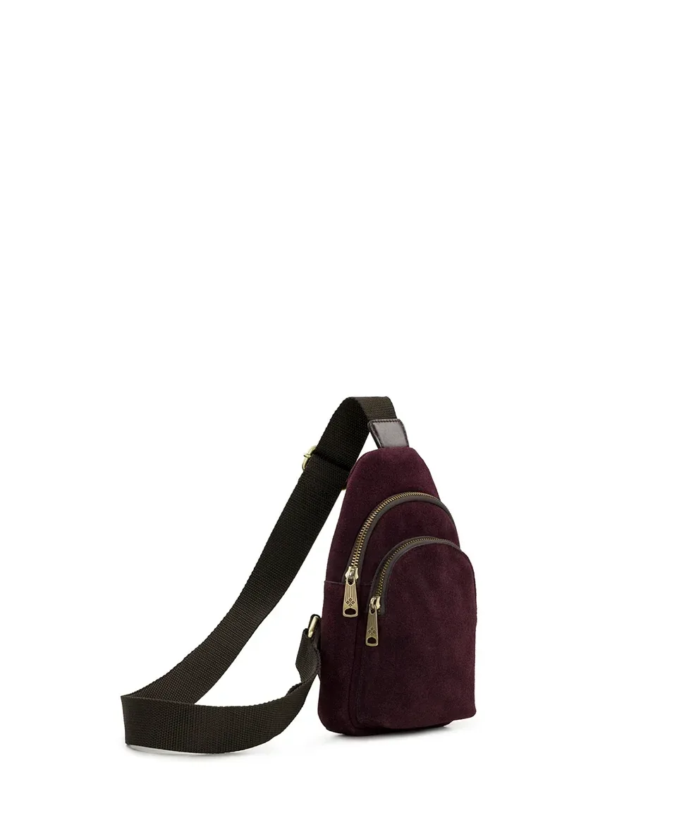 Louetta Sling – Suede Leather – Plum