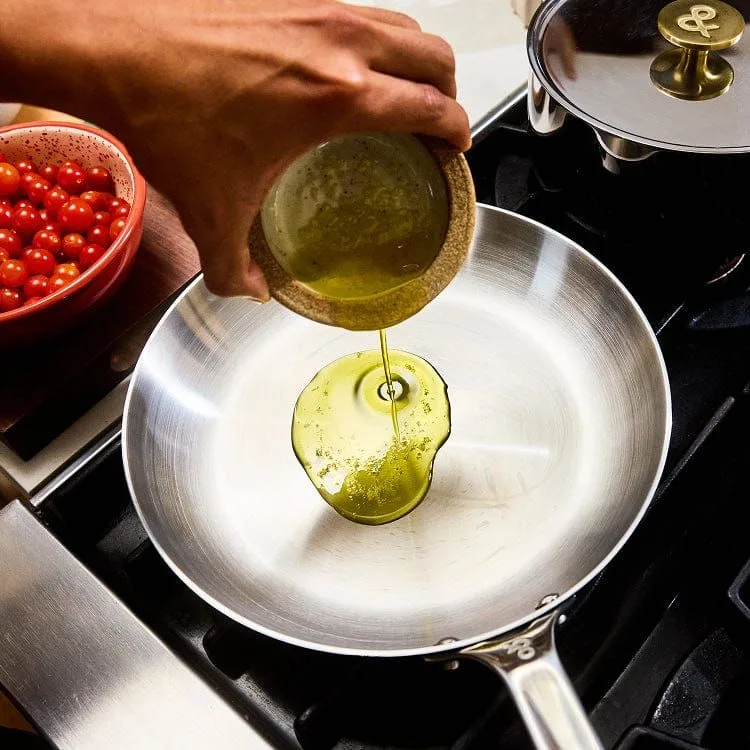 5-Ply Stainless Steel Fry Pan 10.5"