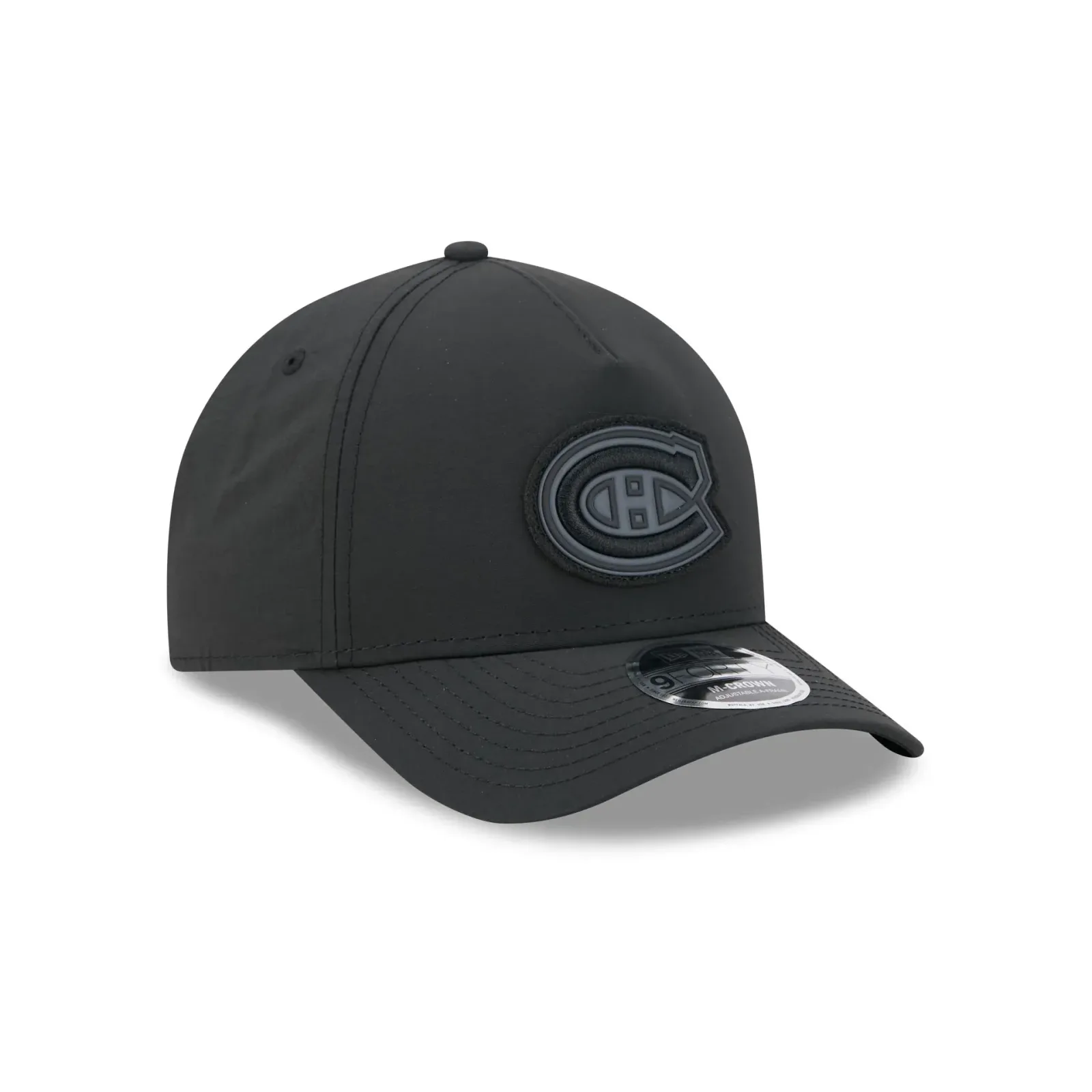 Alpha Industries x Montreal Canadiens Nylon Black 9FORTY M-Crown A-Frame Snapback Hat