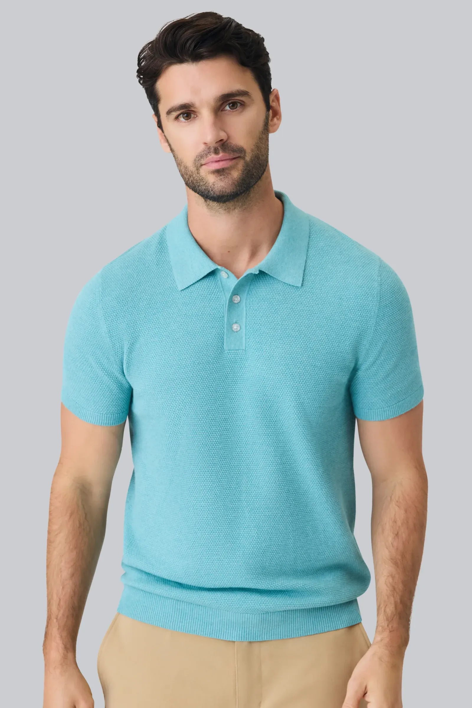 Tech Linen Sweater Polo