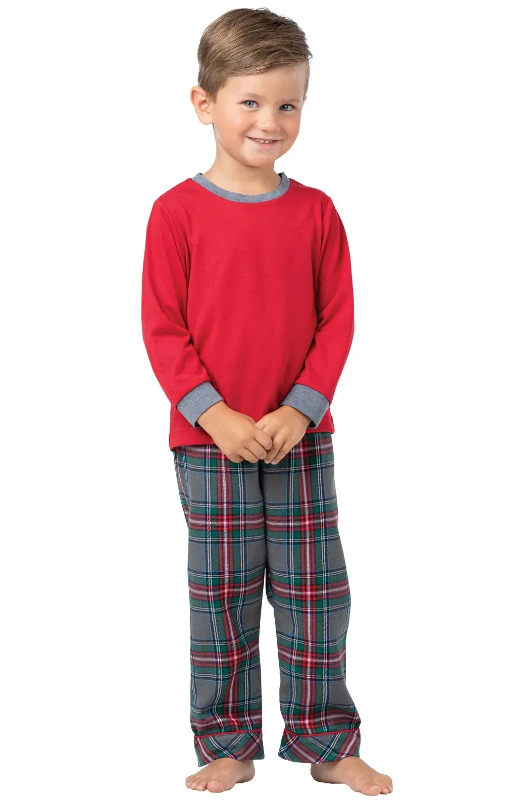 Gray Plaid Toddler Pajamas – Dad and Me