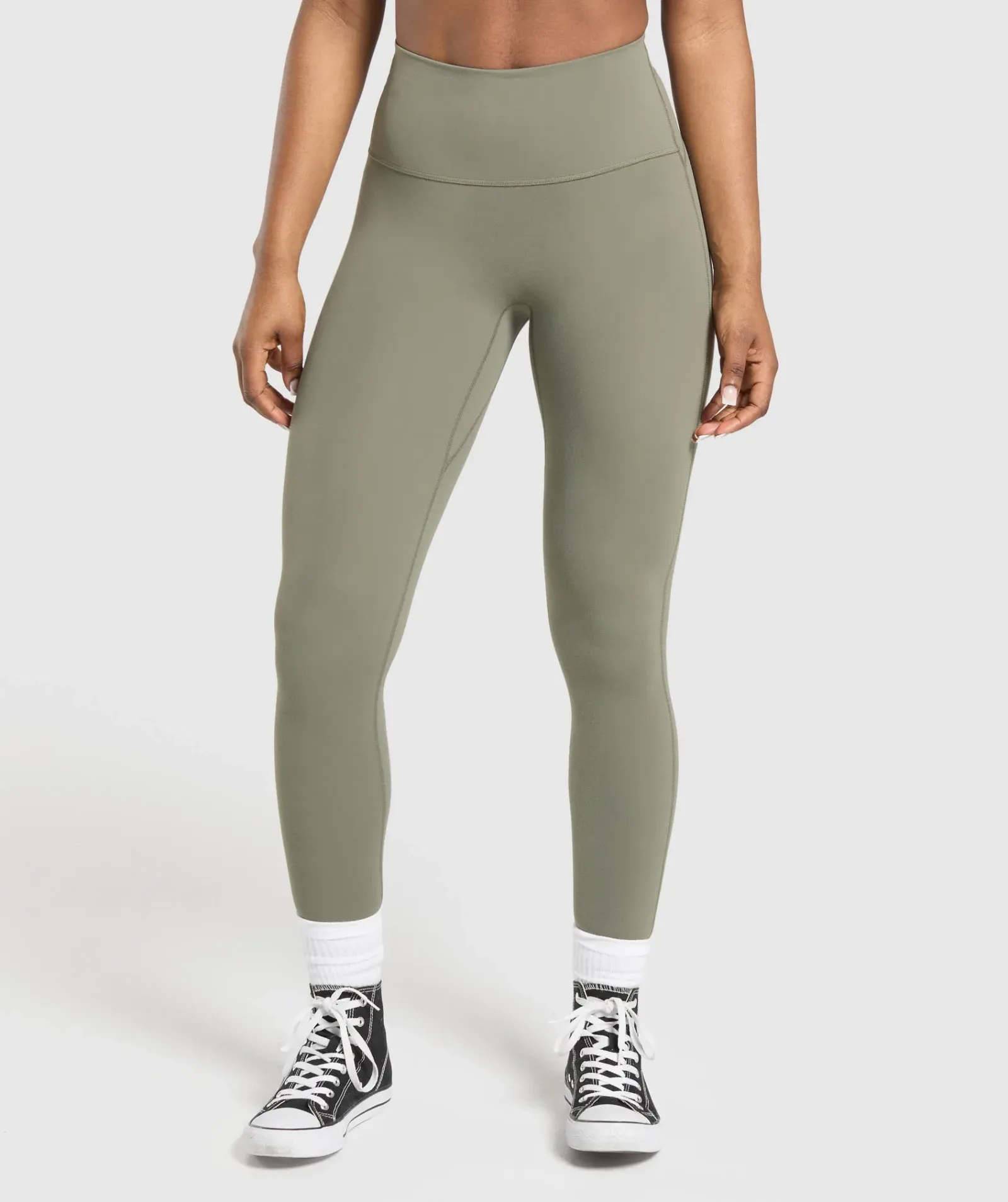 Gymshark Legacy Logo Leggings – Base Green