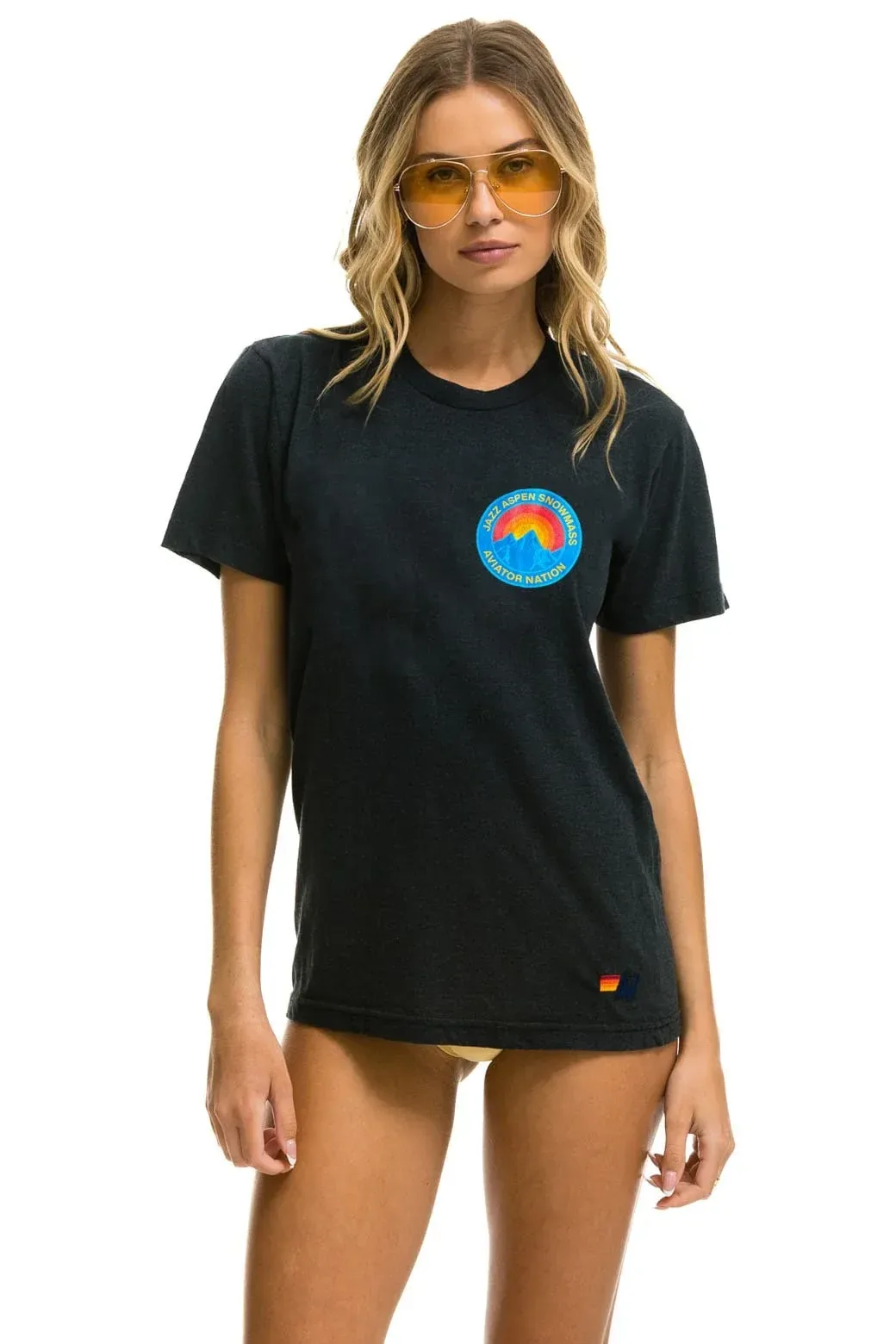 Jazz Aspen Snowmass 2026 Crew Tee Shirt – Charcoal