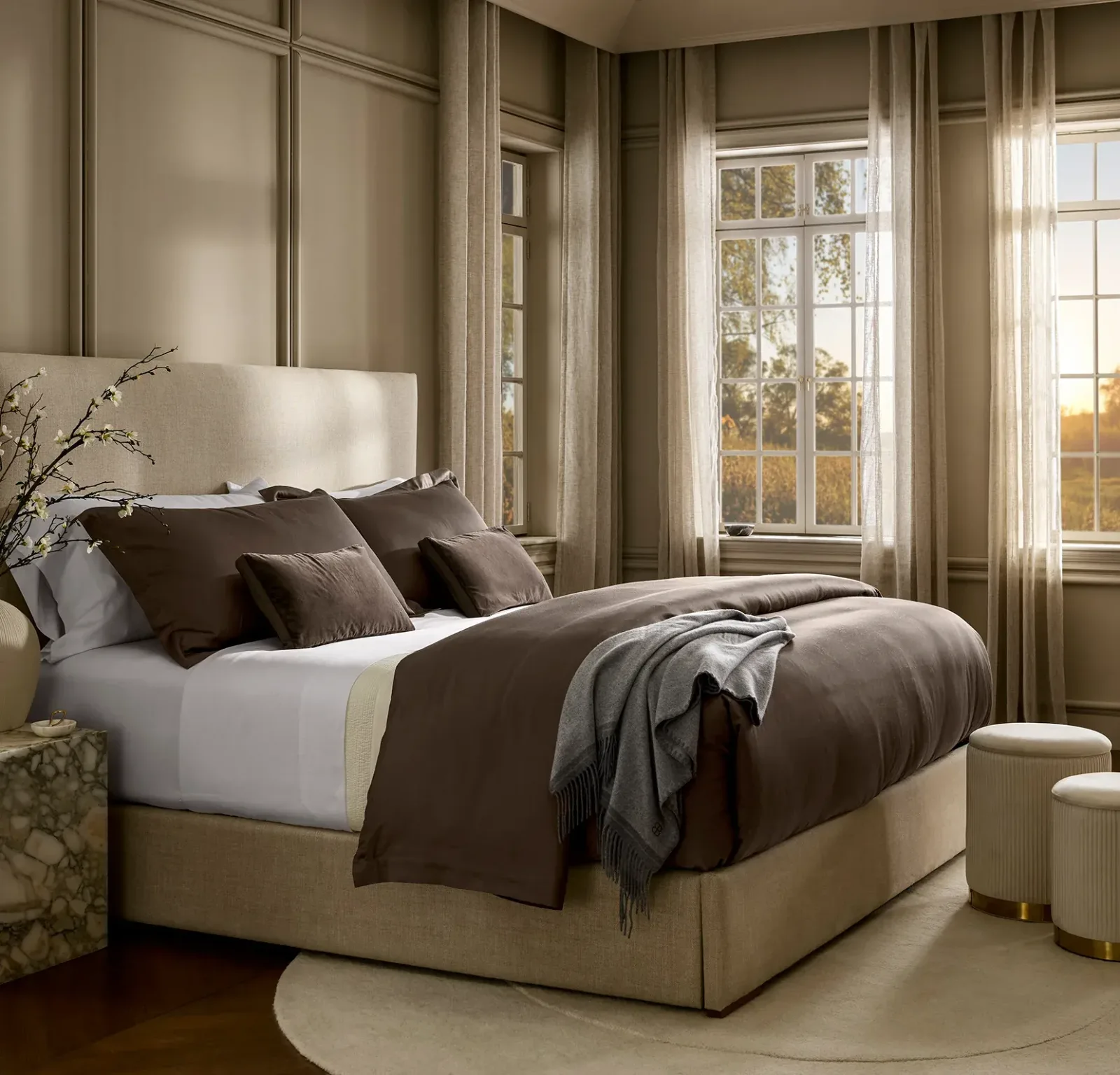 Reserve Pillowcase Set – Deep Walnut
