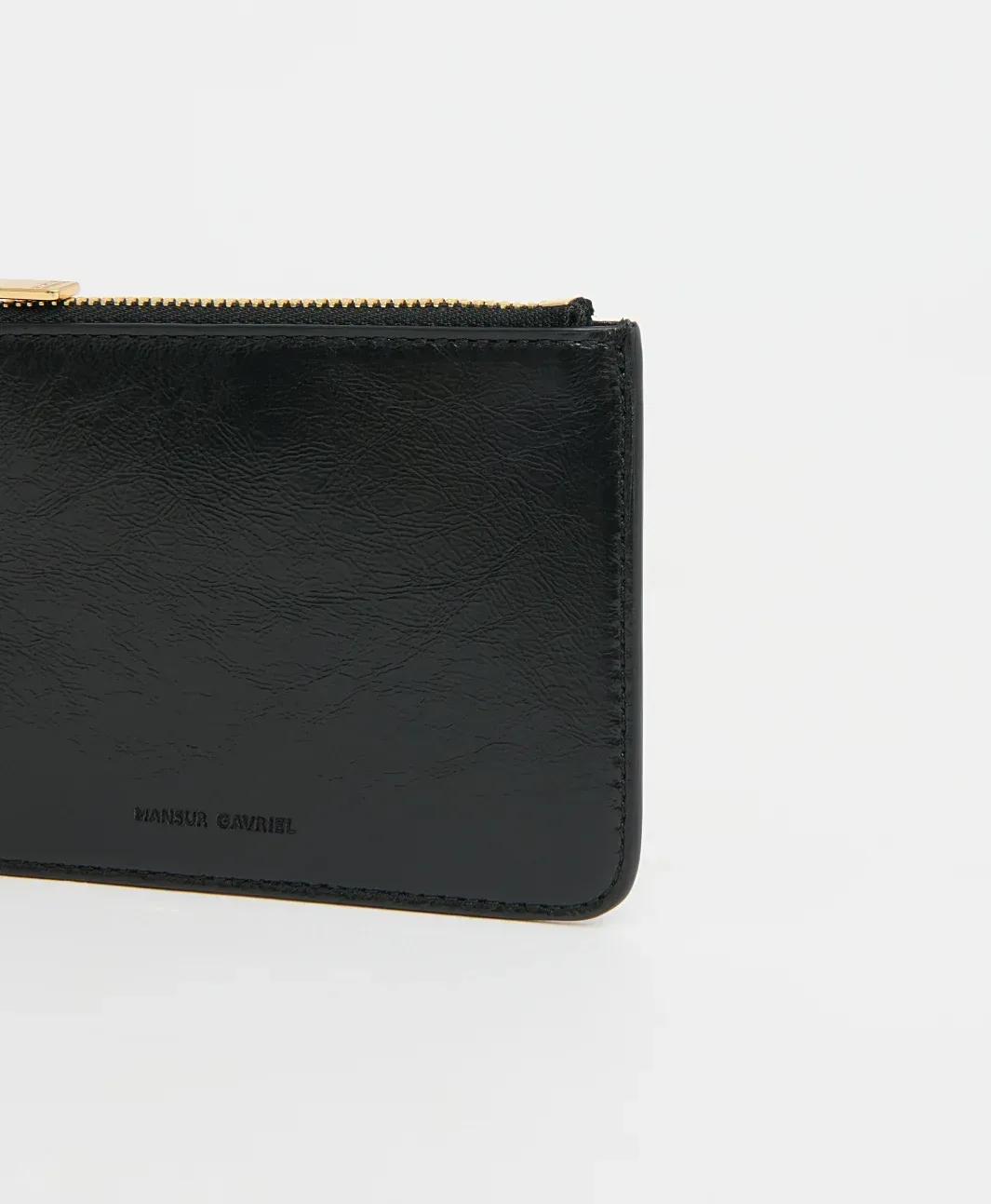 Keychain Zip Case – Crinkled Black