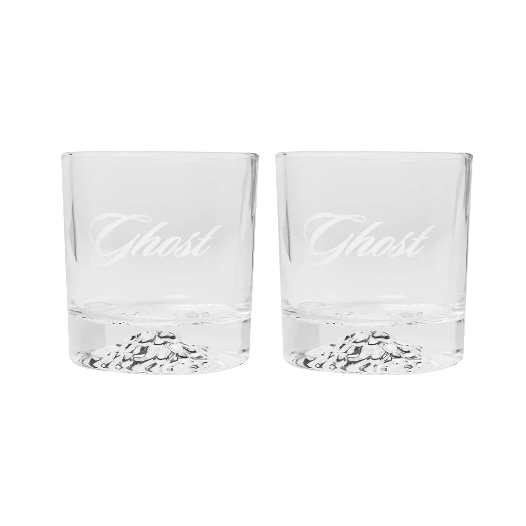 GHOST® ROCKS GLASS SET – CLEAR