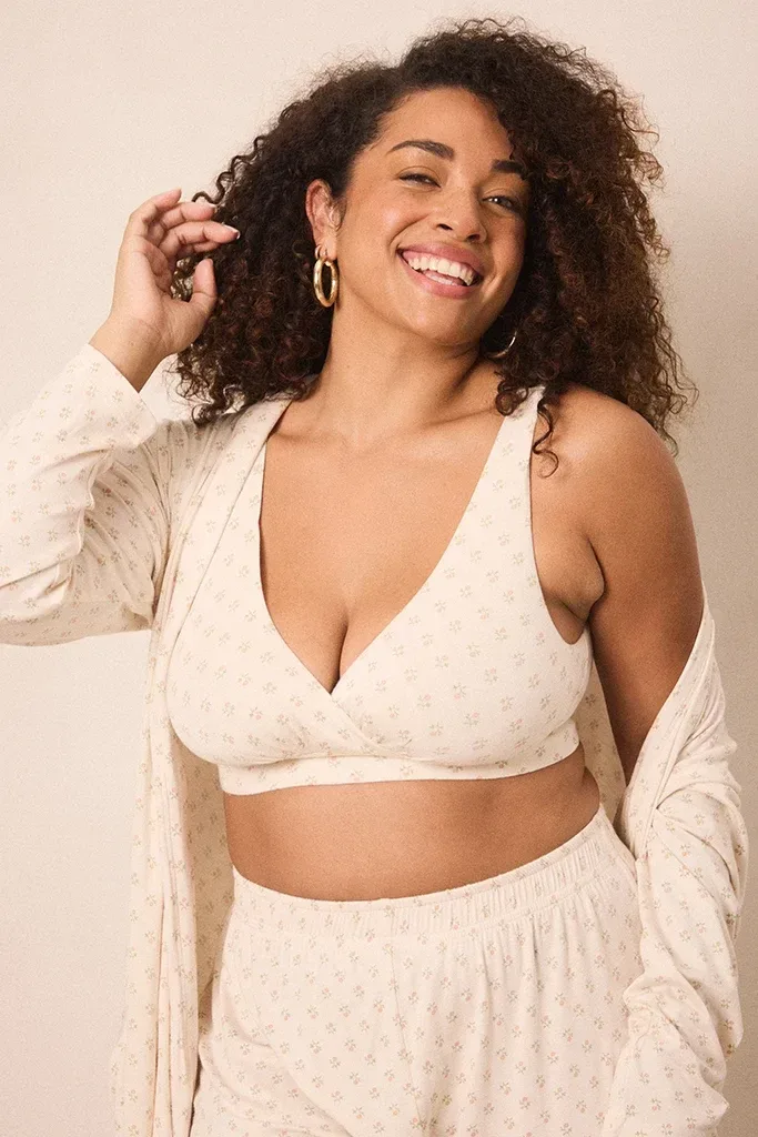 Blush Floret Nursing Bralette