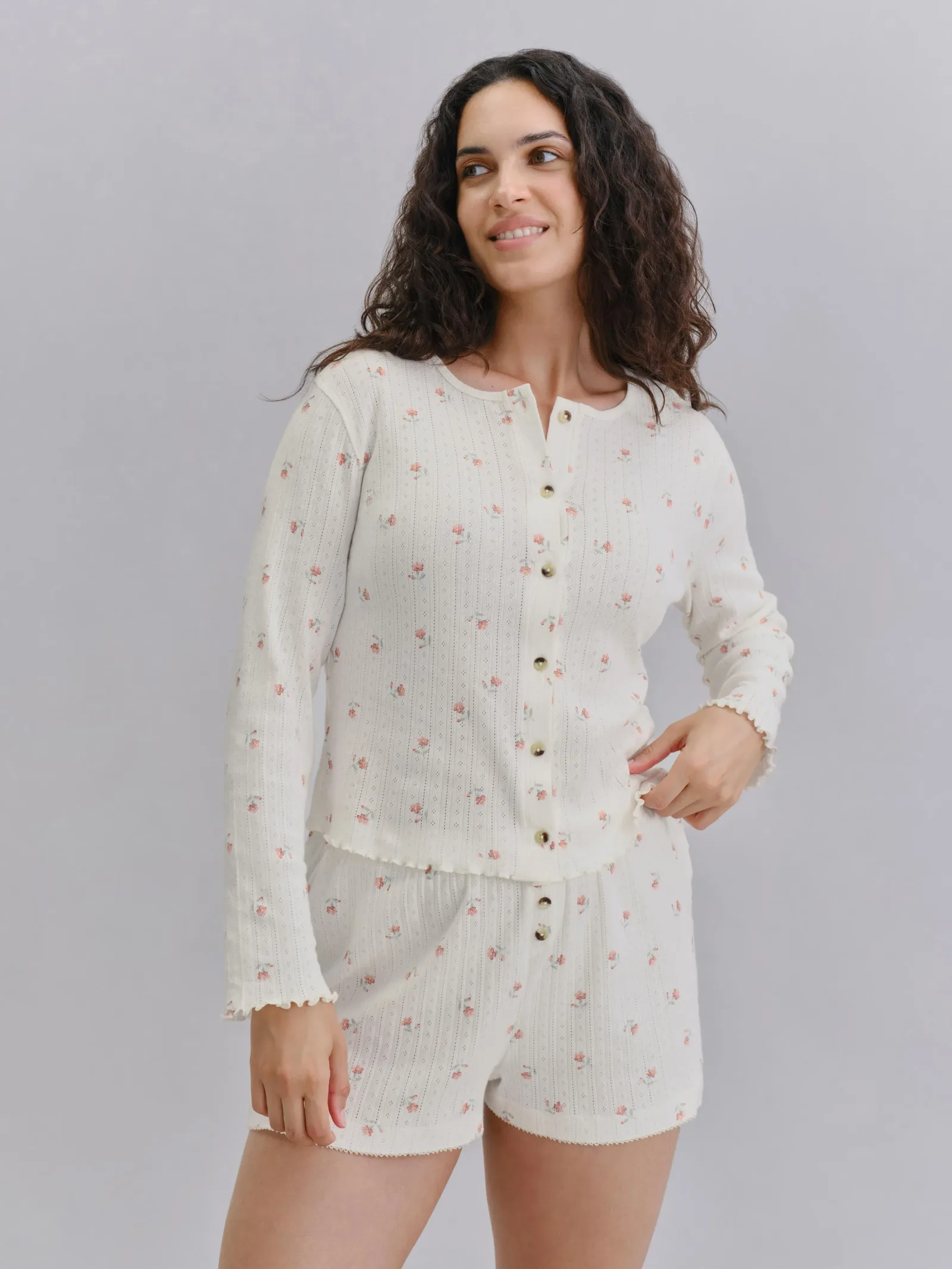 Posy Bud Pointelle Shorts