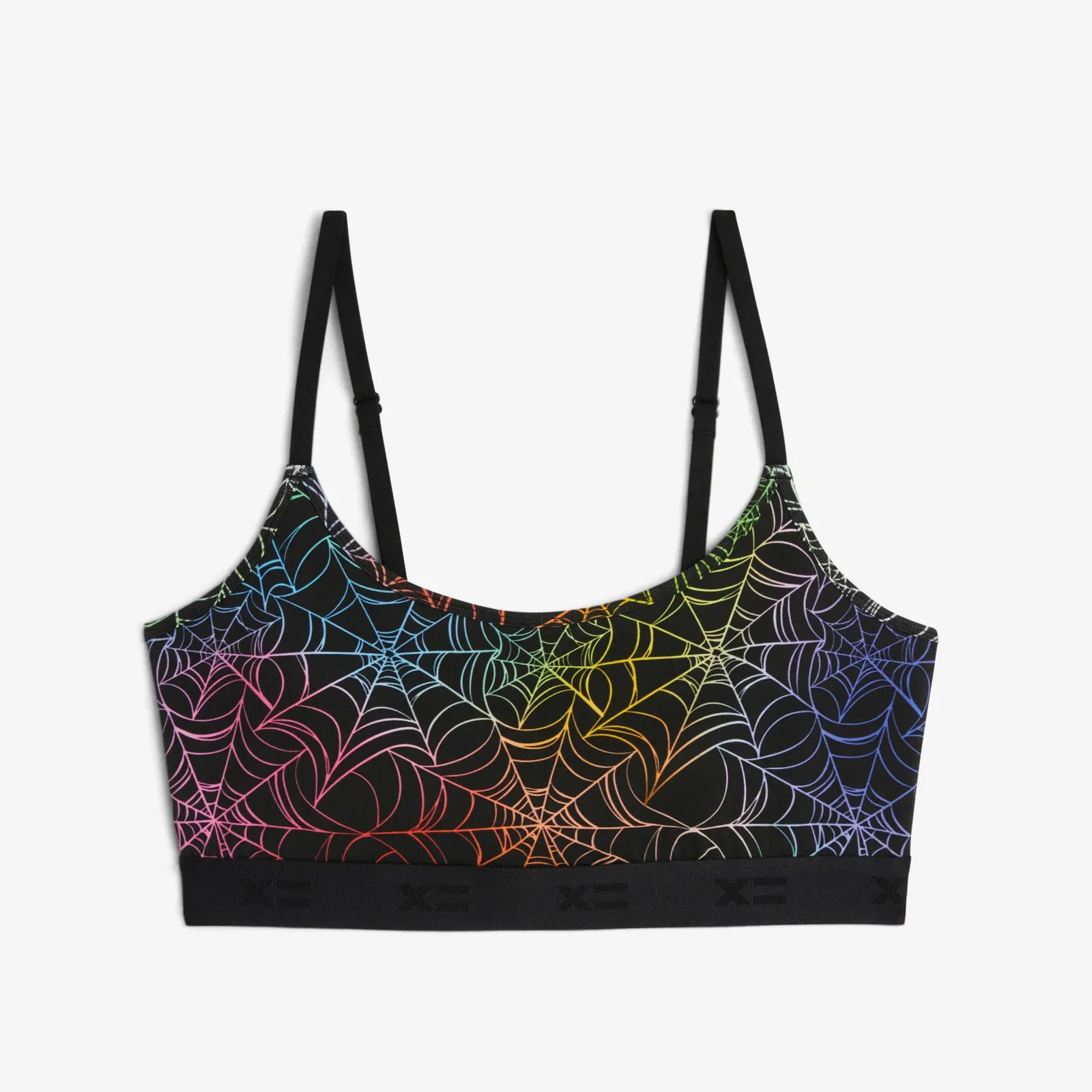 Low Cut Soft Bra – Rainbow Web