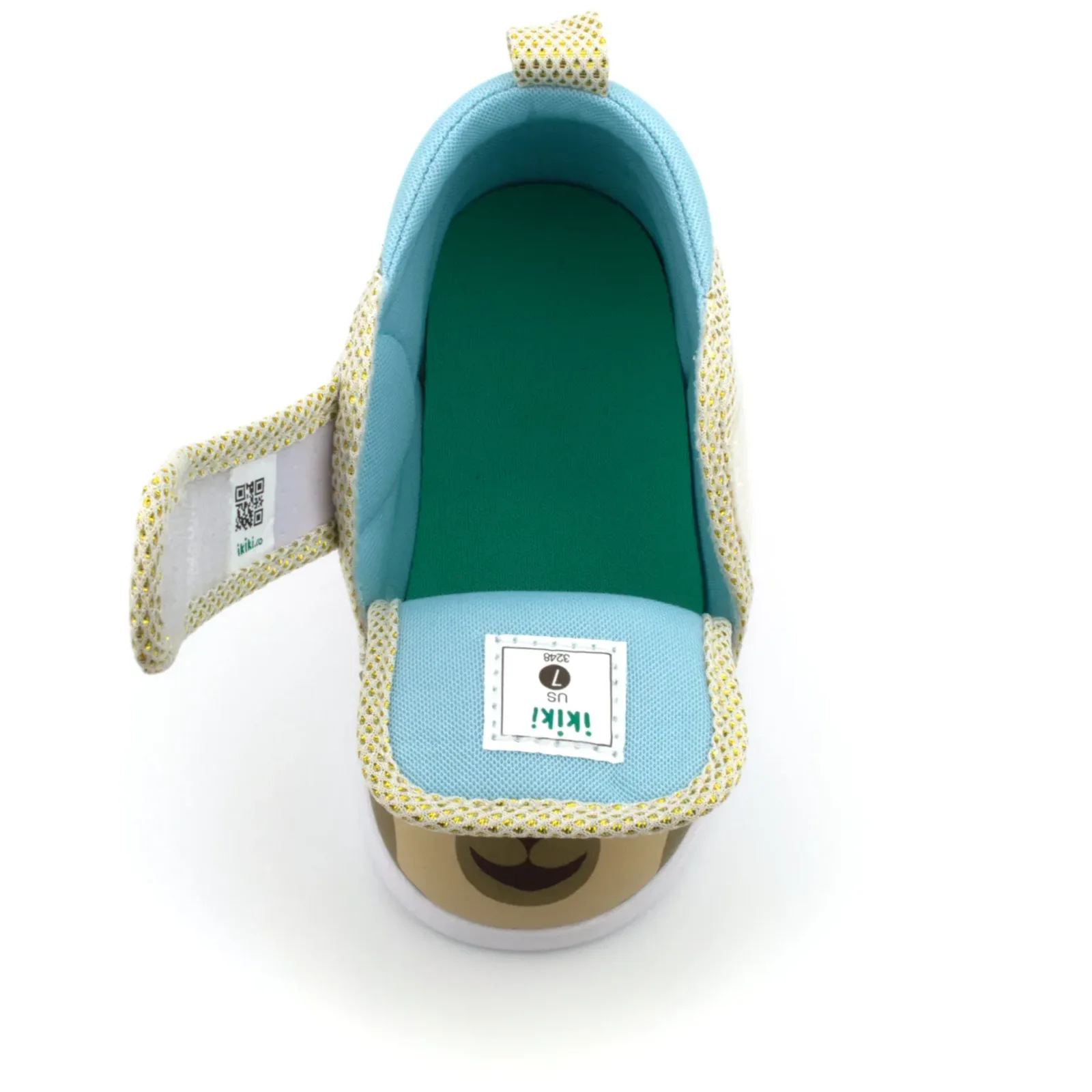 Cool Llama Squeaky Single Shoe for Boys and Girls V2 – White/Teal – (One Shoe Only)
