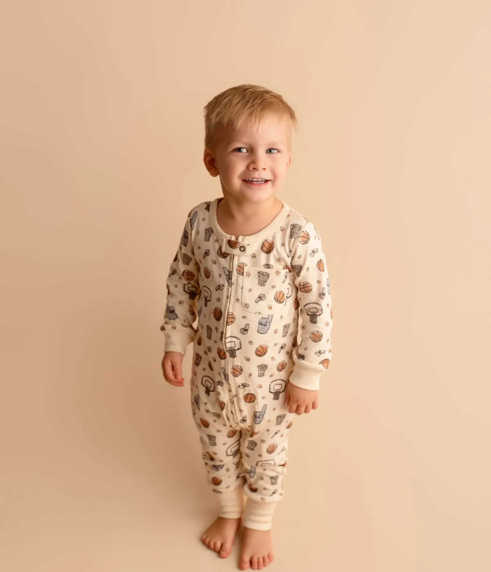 Touchdown – Organic Zipper Romper