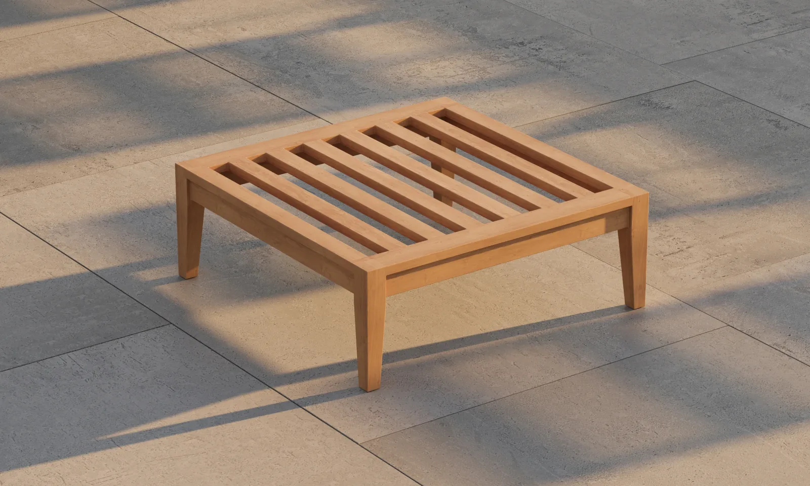 Teak Multifunctional Outdoor Ottoman Frame