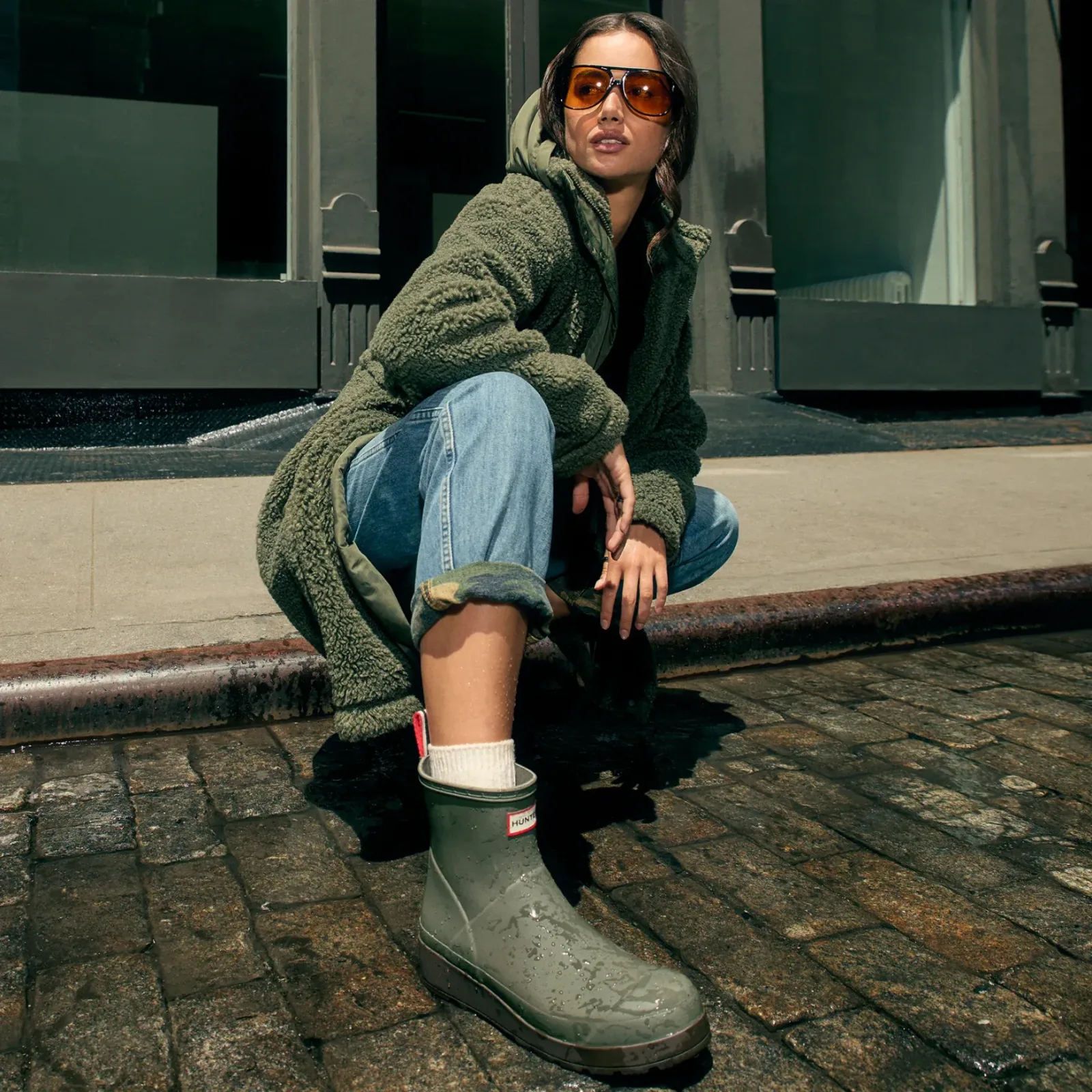 Women's PLAY™ Insulated Vegan Shearling Short Rain Boots