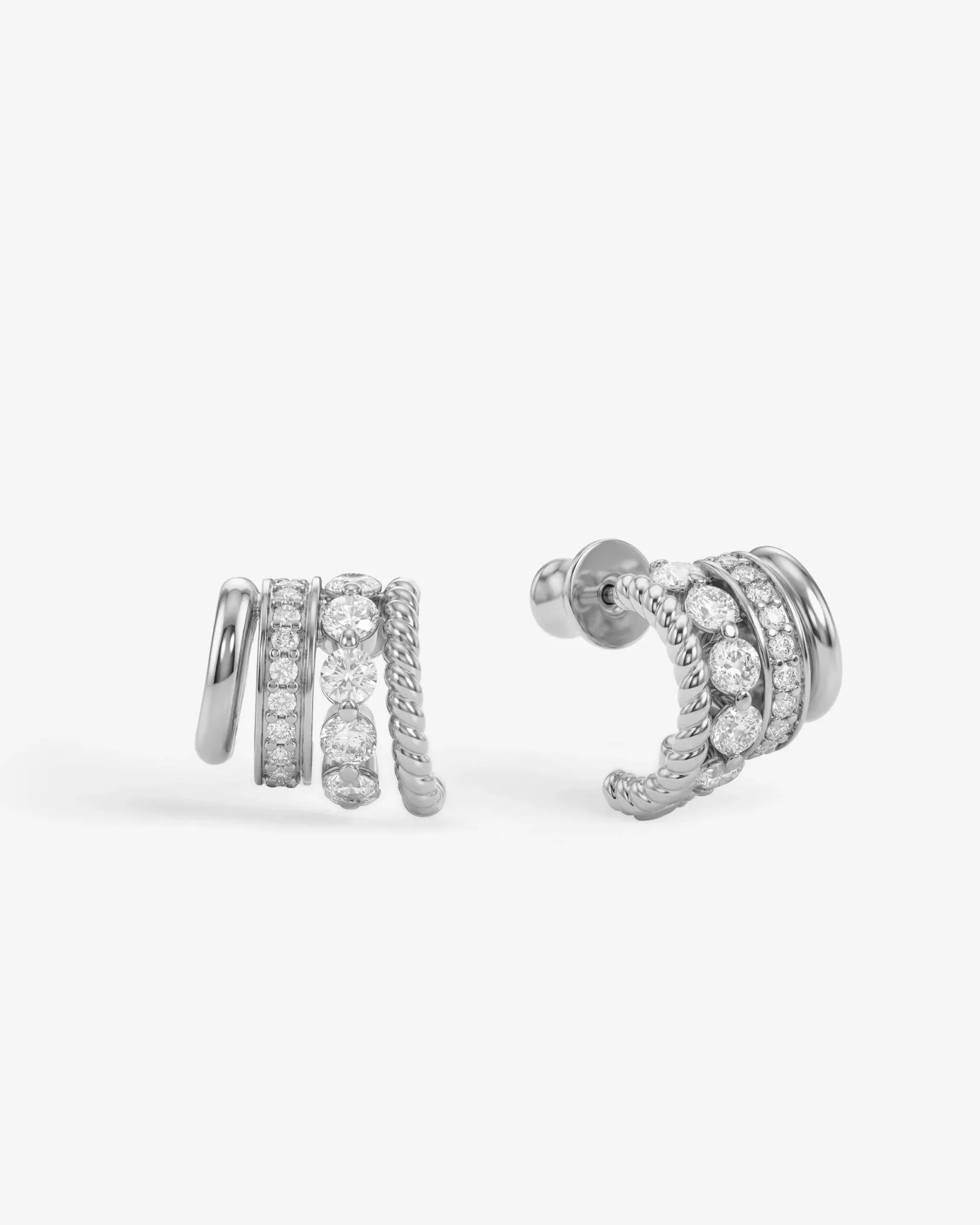 Ashley Venice Earring – Silver|White Diamondettes