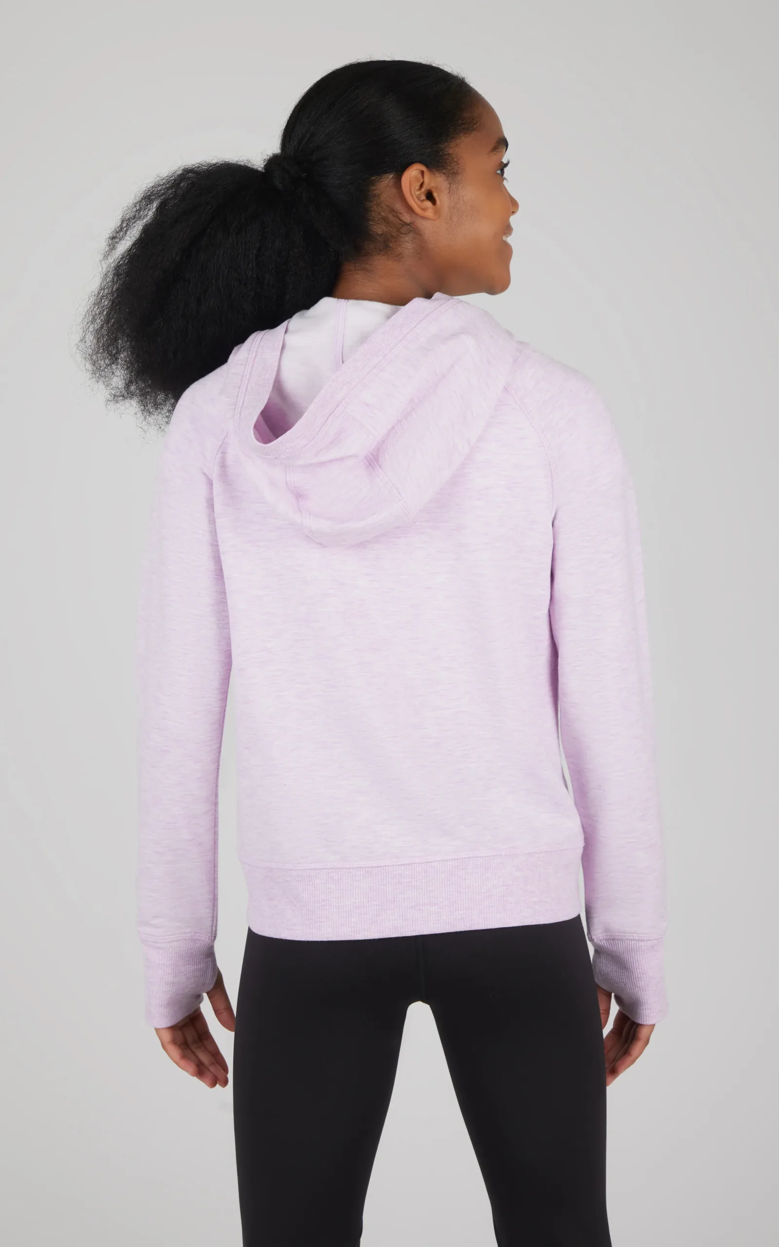 Girls Brushed Full Zip Hooded Jacket