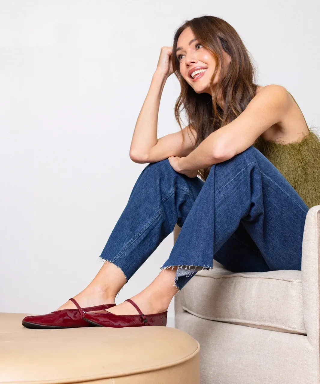 The Hummingbird Mary Jane – Burgundy Patent