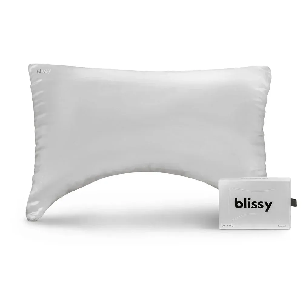 Crescent Pillowcase – Silver – Queen