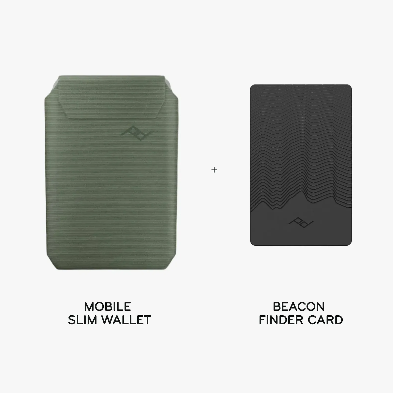 Mobile Slim Wallet + Beacon Card Bundle 1 – Sage – Nylon