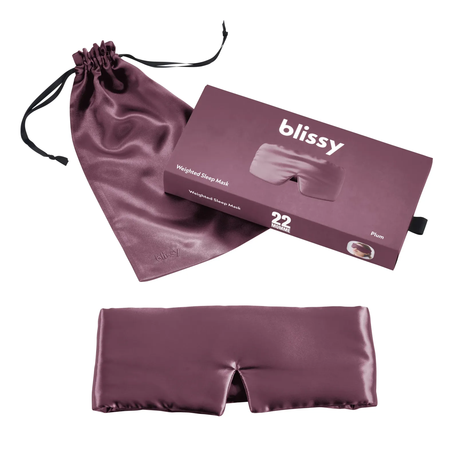 Sleep Mask – Plum – Weighted